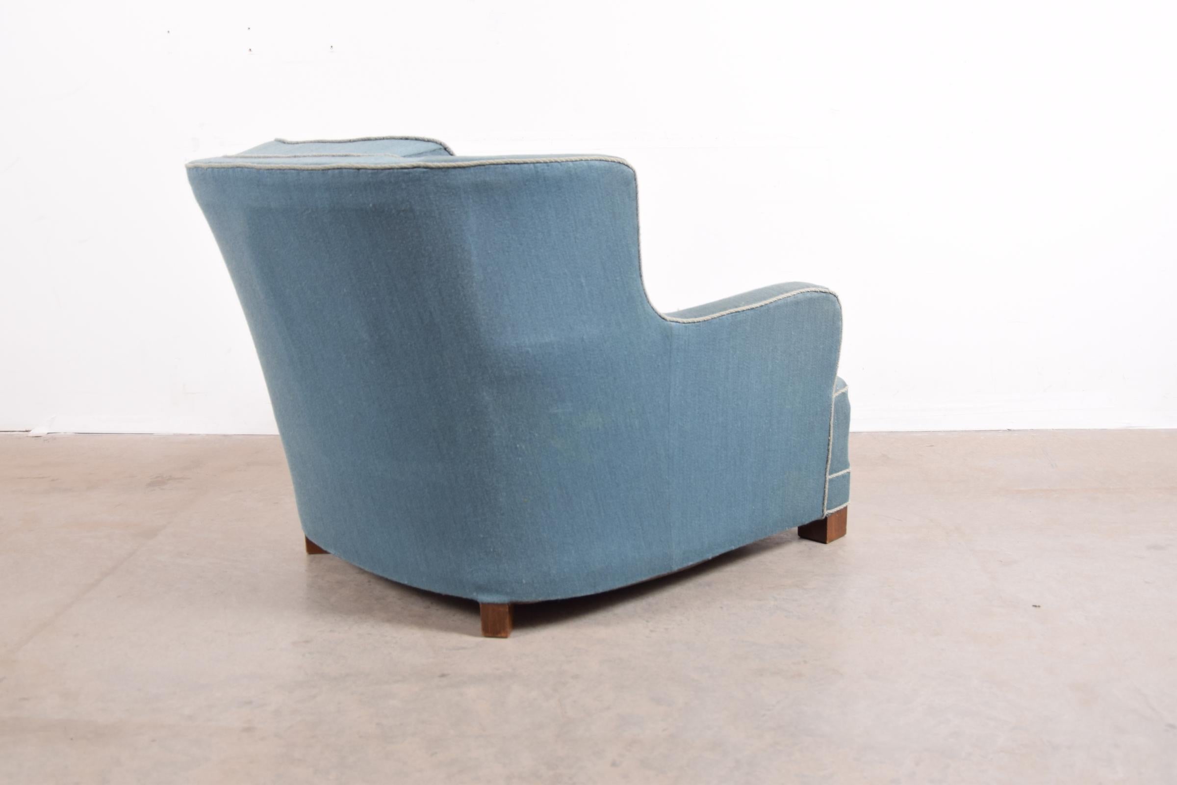 Danish Lounge Chair Attributed to Fritz Hansen In Good Condition In Providence, RI
