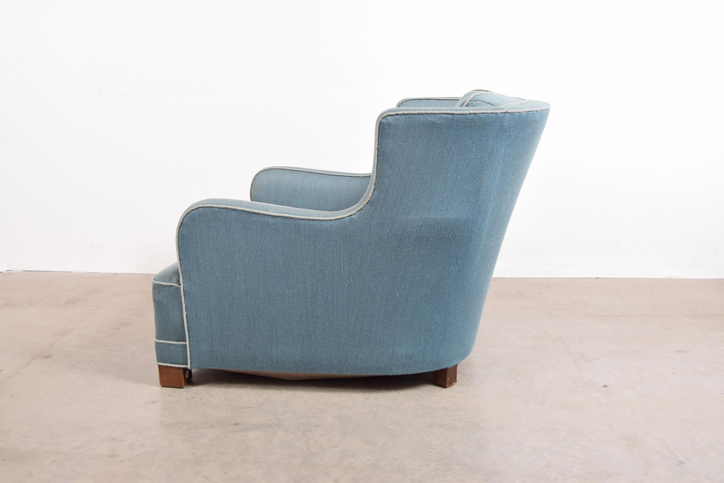 Danish Lounge Chair Attributed to Fritz Hansen 1