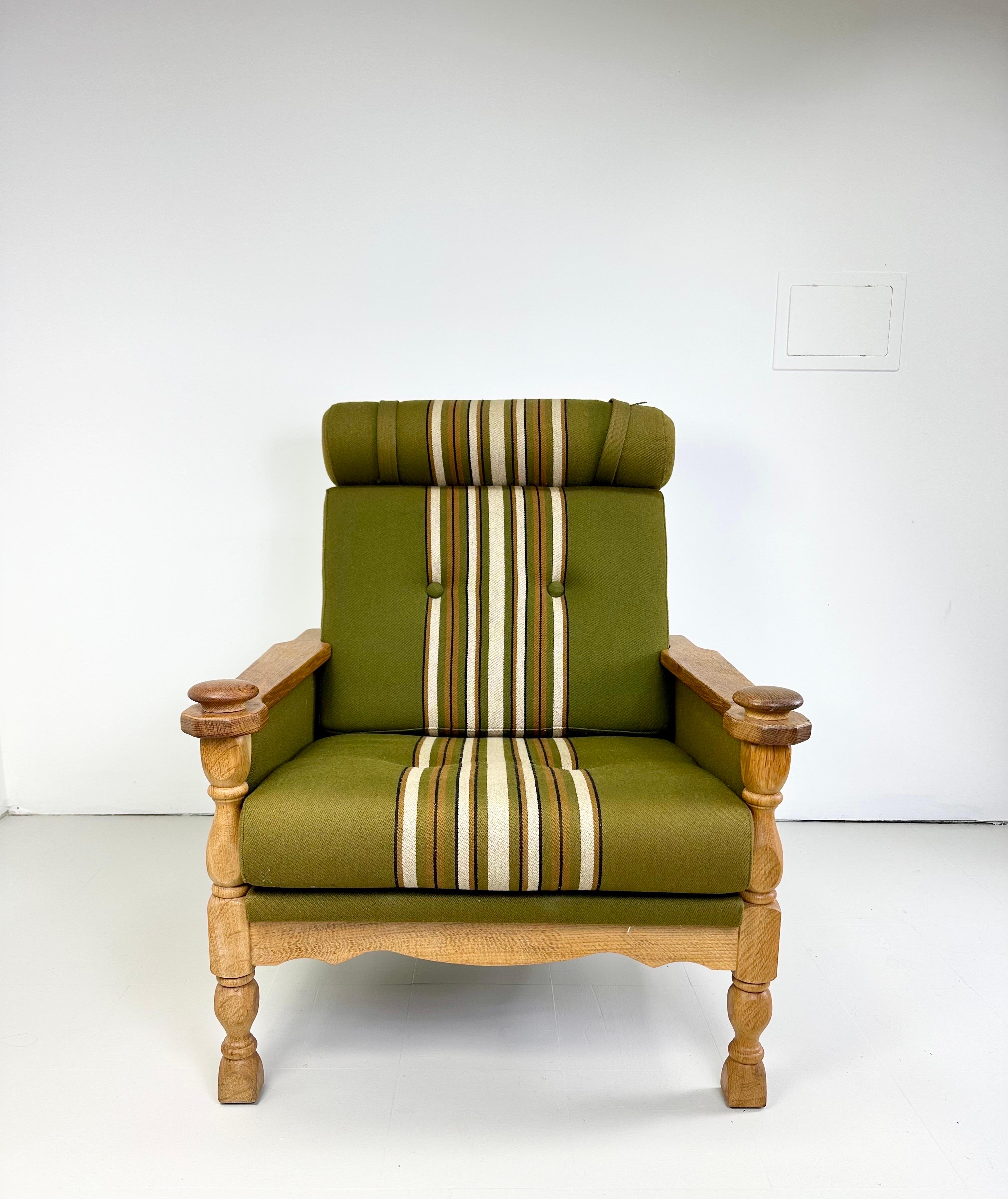 Danish Lounge Chair by Henning Kjaernulf In Good Condition For Sale In Turners Falls, MA