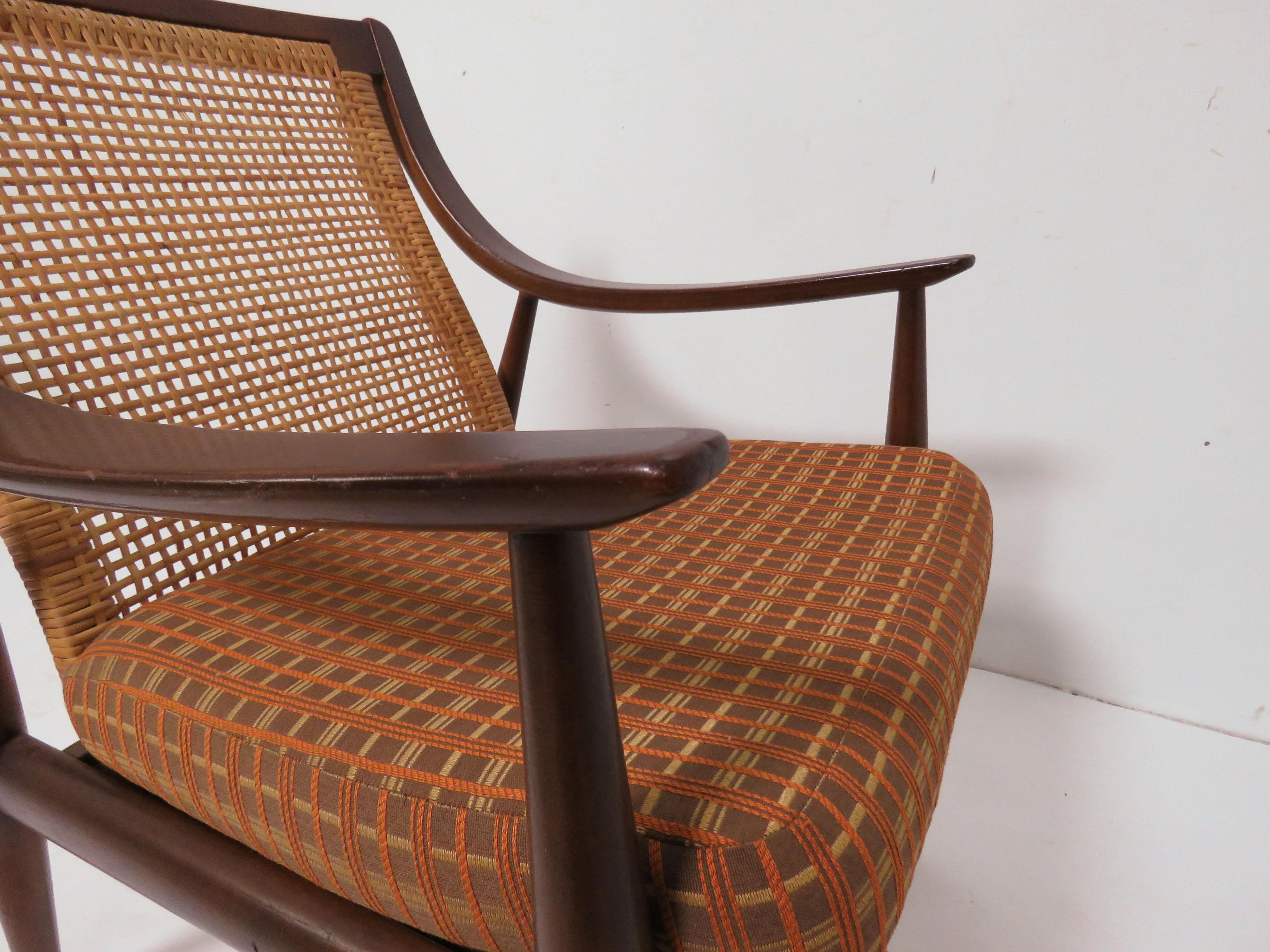 Upholstery Danish Lounge Chair by Hvidt & Mølgaard-Nielsen for France & Daverkosen