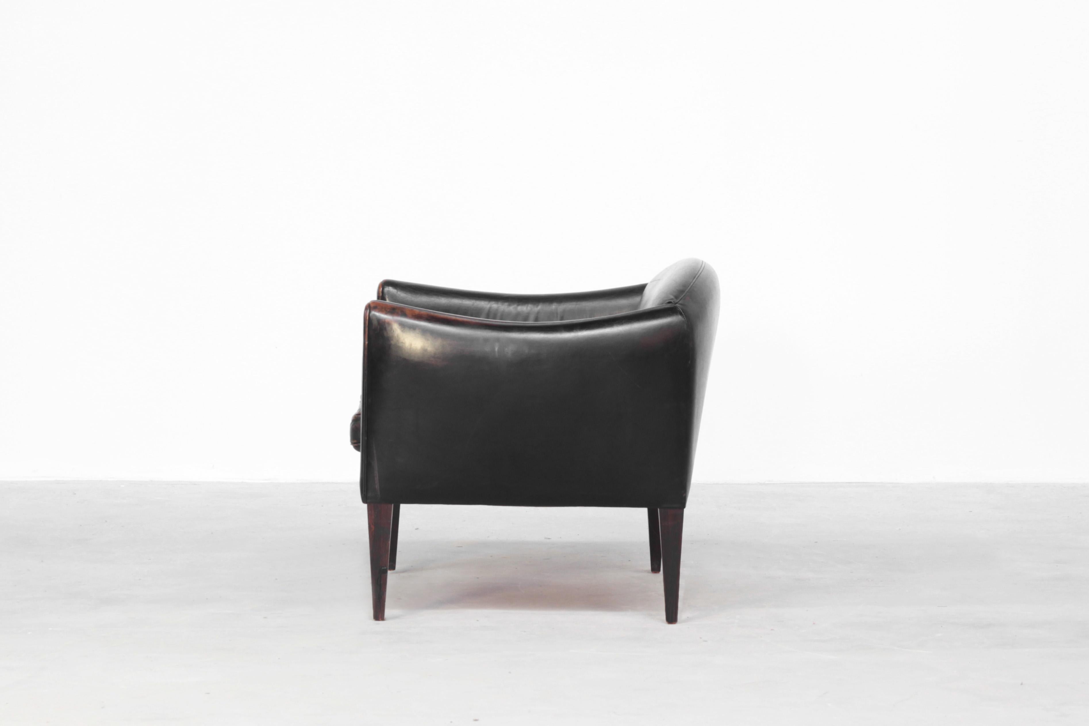 Danish Lounge Chair by Illum Wikkelsø for Holger Christiansen, Denmark, 1960s In Good Condition In Berlin, DE