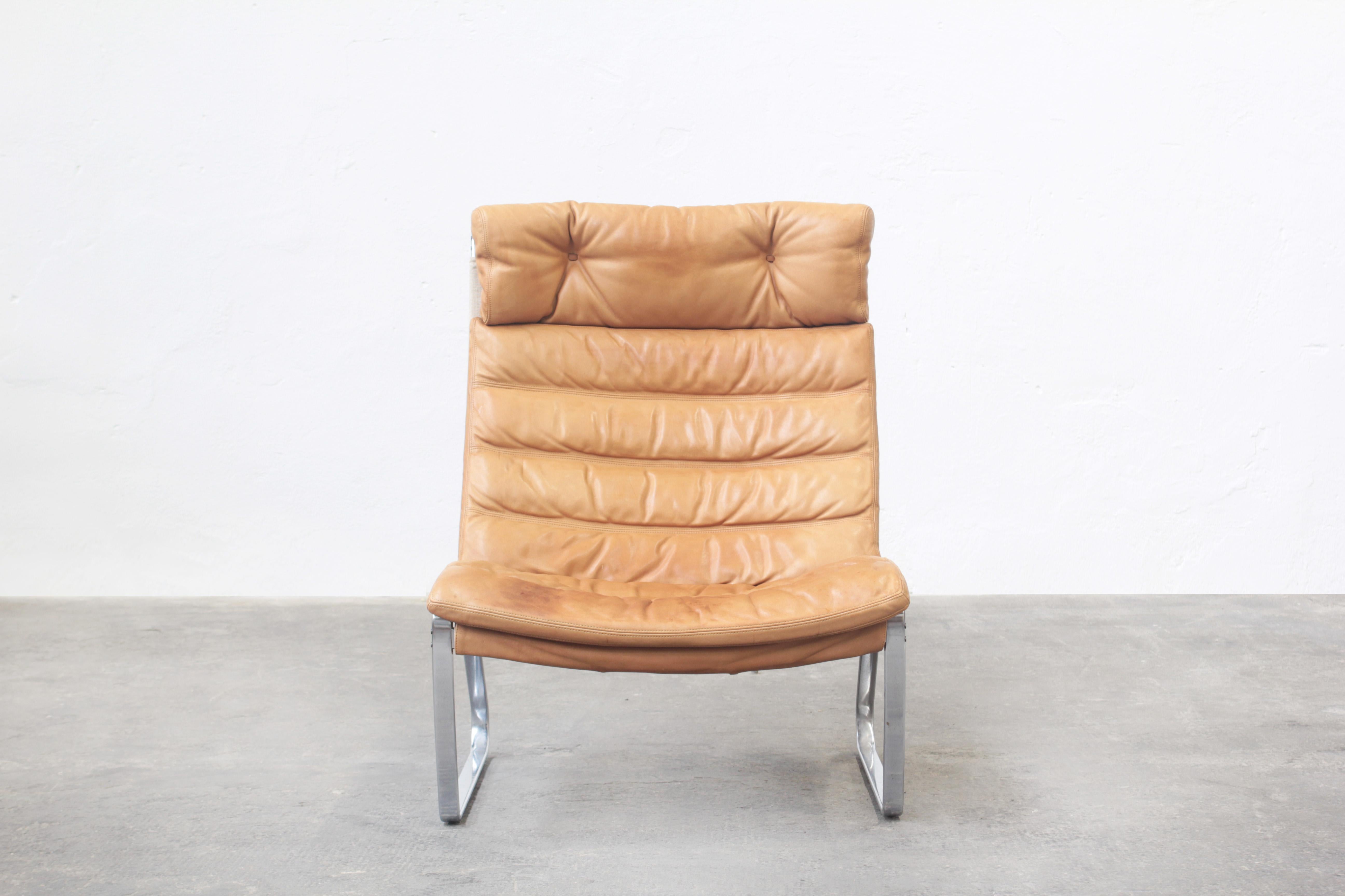 Mid-20th Century Danish Lounge Chair by Jorgen Kastholm for Alfred Kill International, 1968