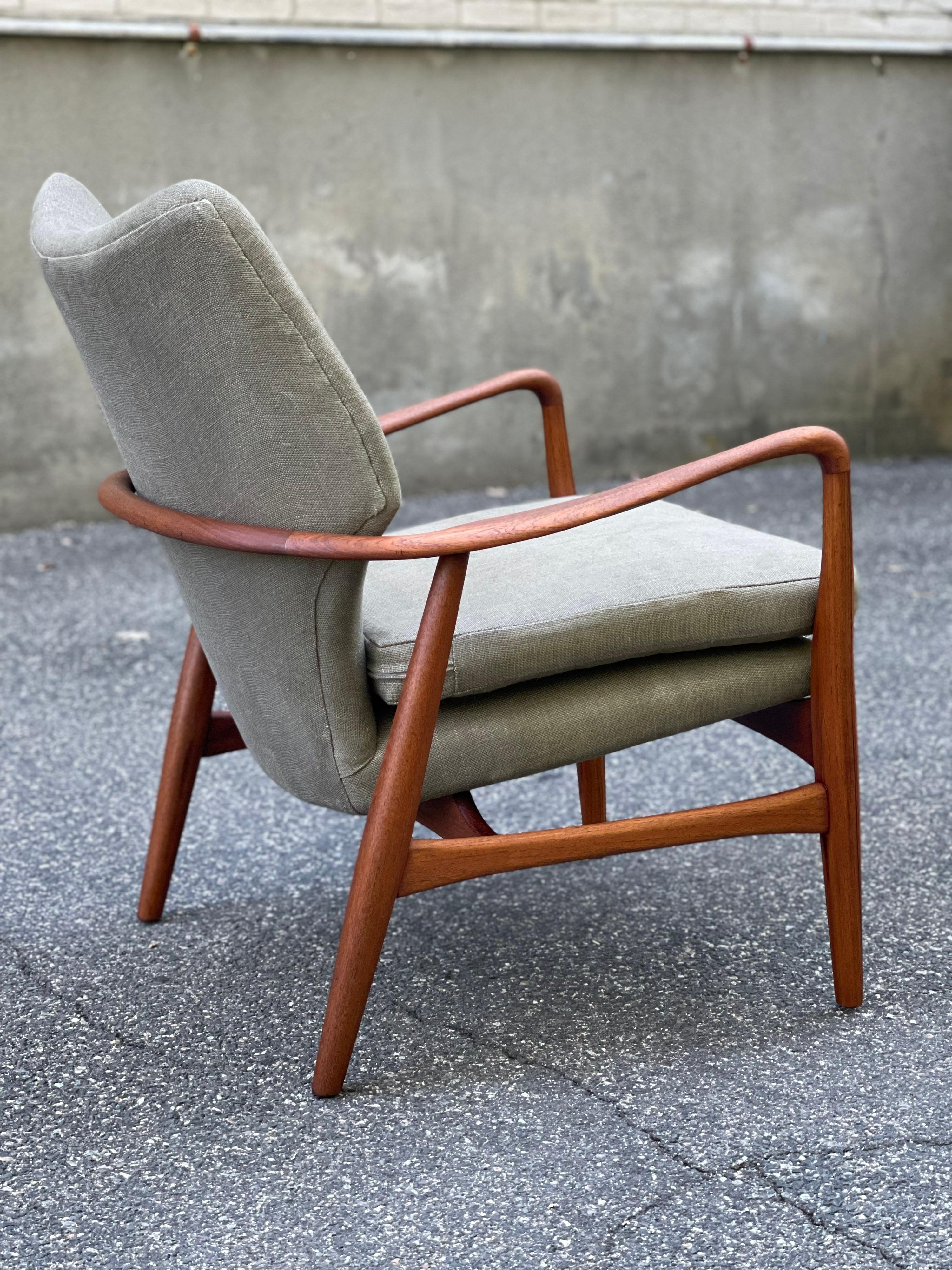 Danish Lounge Chair by Madsen and Schubell in Teak, 1950s 8