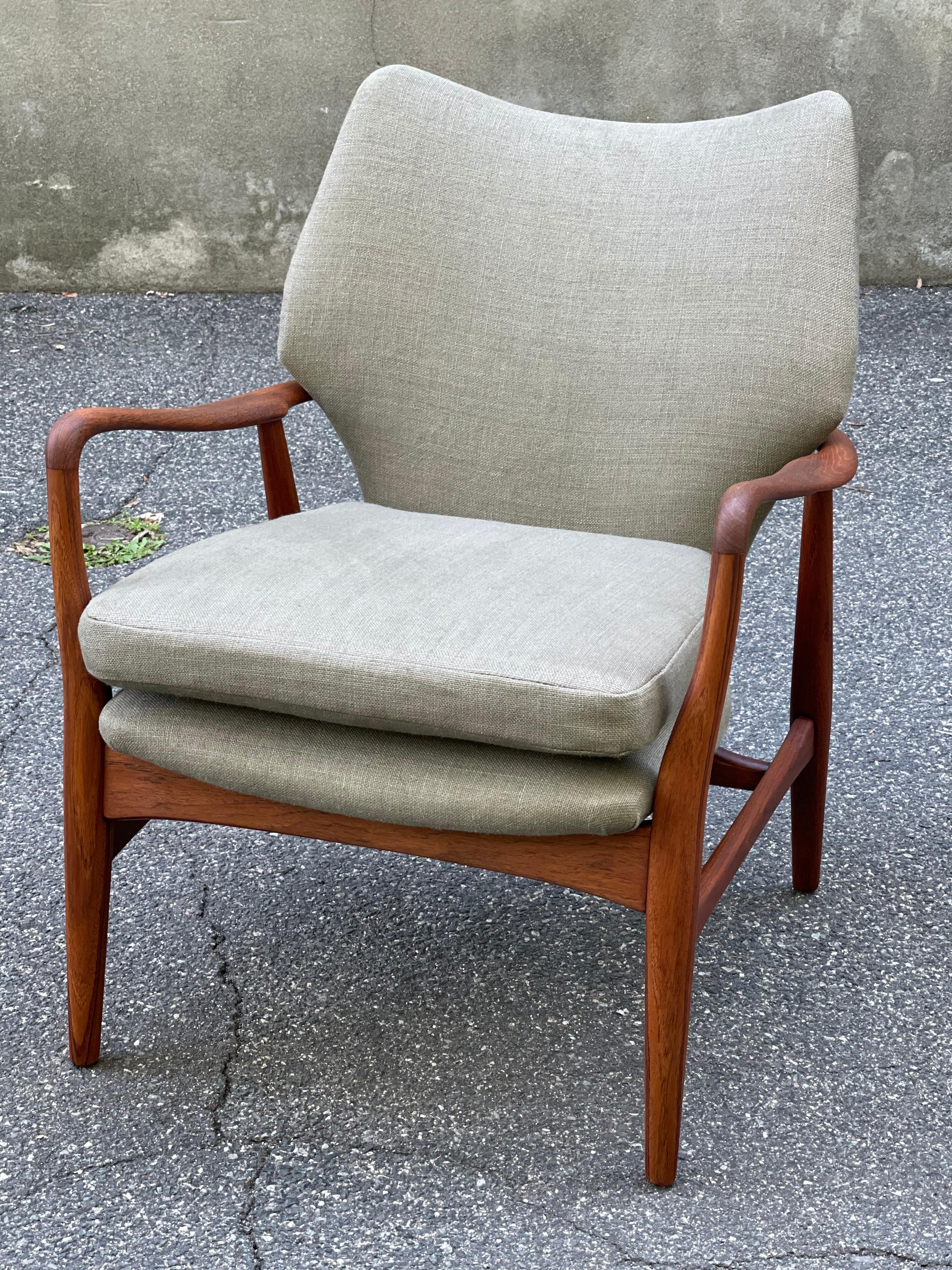 Danish Lounge Chair by Madsen and Schubell in Teak, 1950s 10