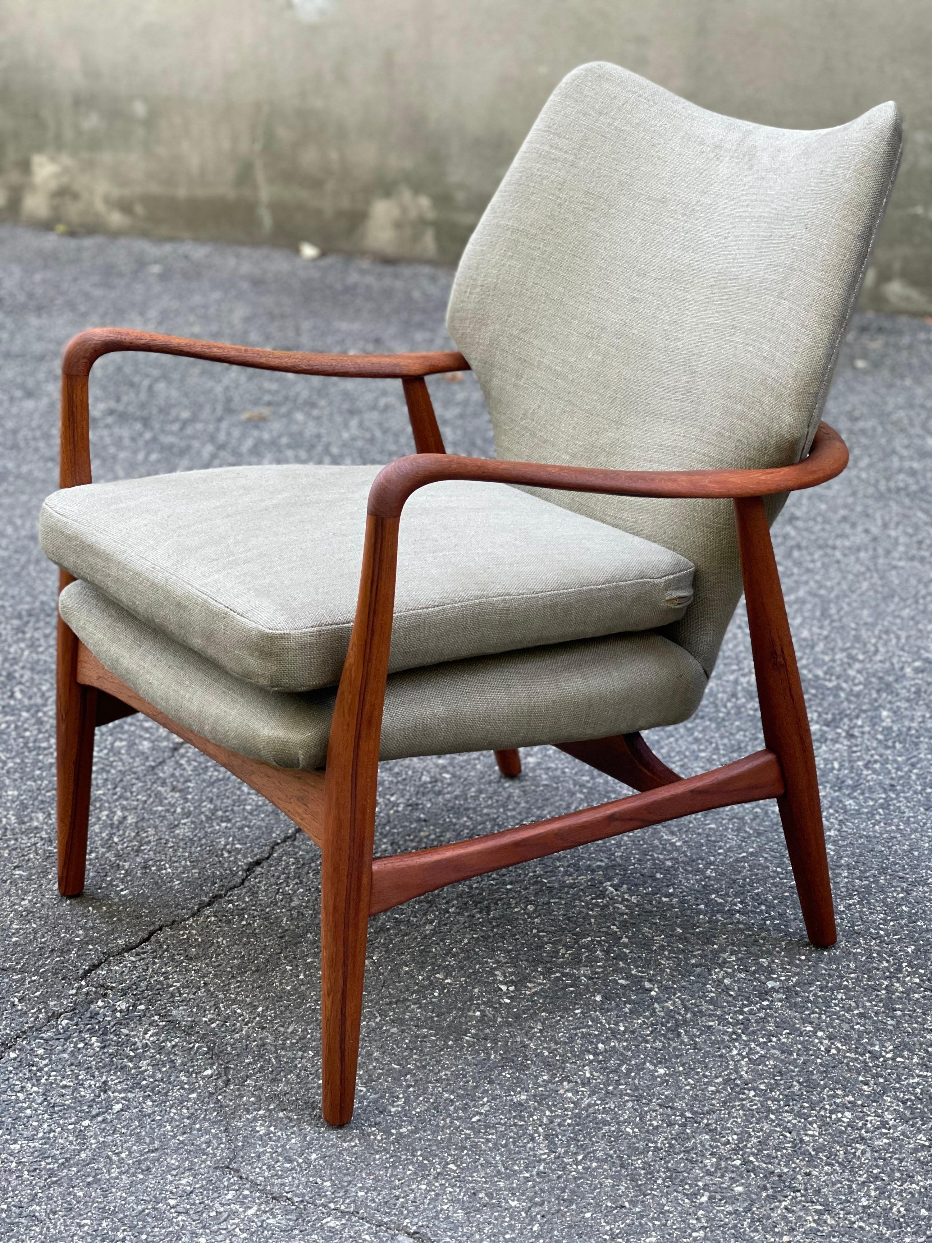 Danish Lounge Chair by Madsen and Schubell in Teak, 1950s 12