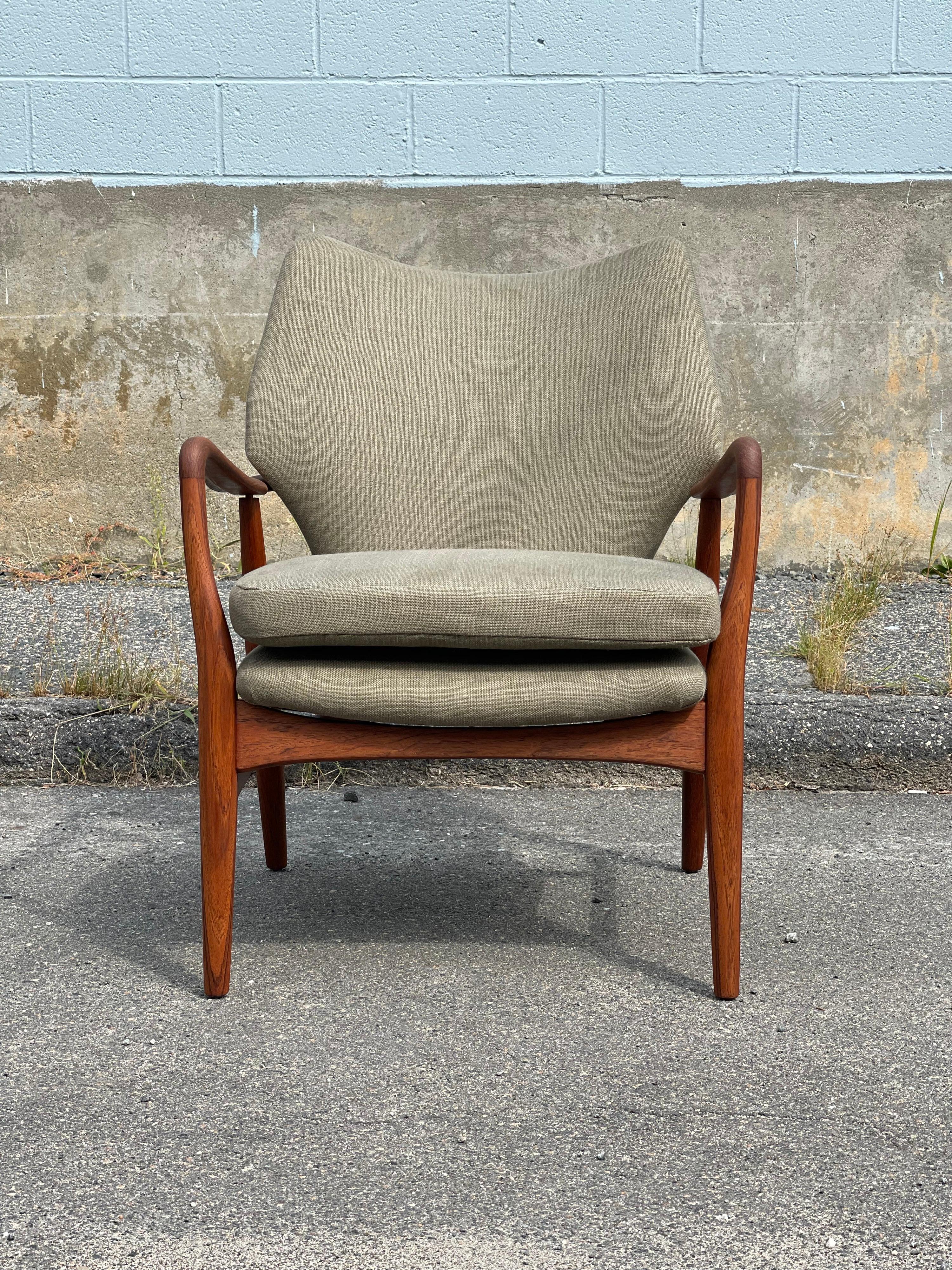 Mid-20th Century Danish Lounge Chair by Madsen and Schubell in Teak, 1950s