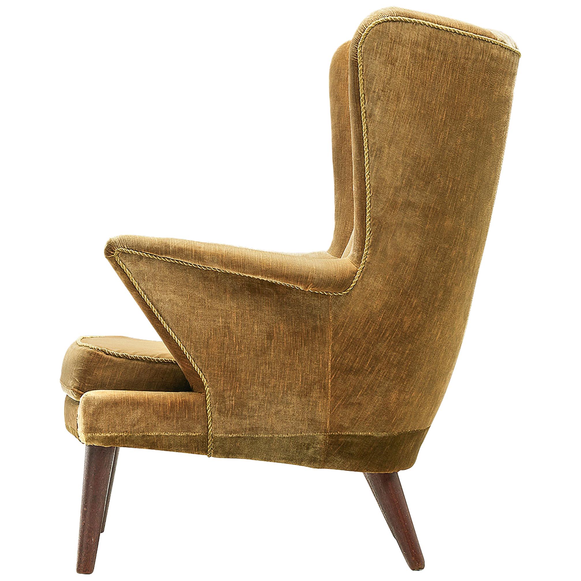 Danish Lounge Chair in Original Upholstery