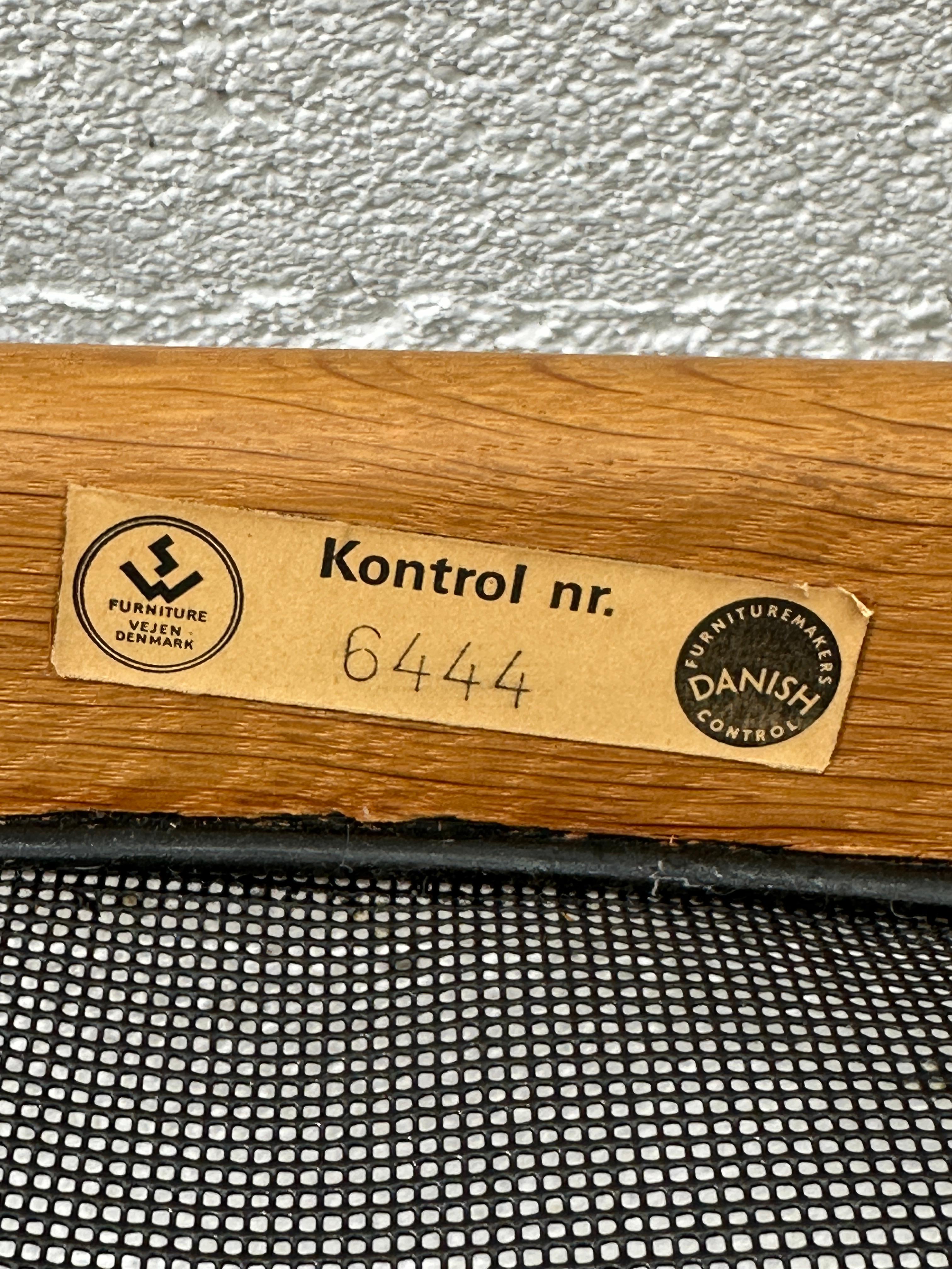 Tumbona danesa Modus, diseñada por Kristian Vedel para Soren Willadsen 1960 Cuero en venta