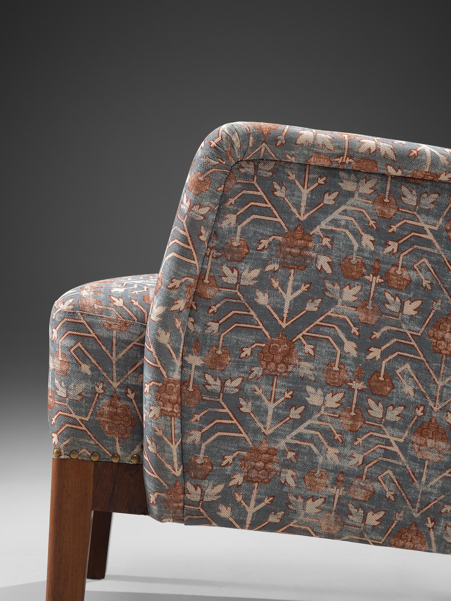 Wool Danish Lounge Chair with ZAK+FOX 'Fantasma' Collection 2020 Upholstery