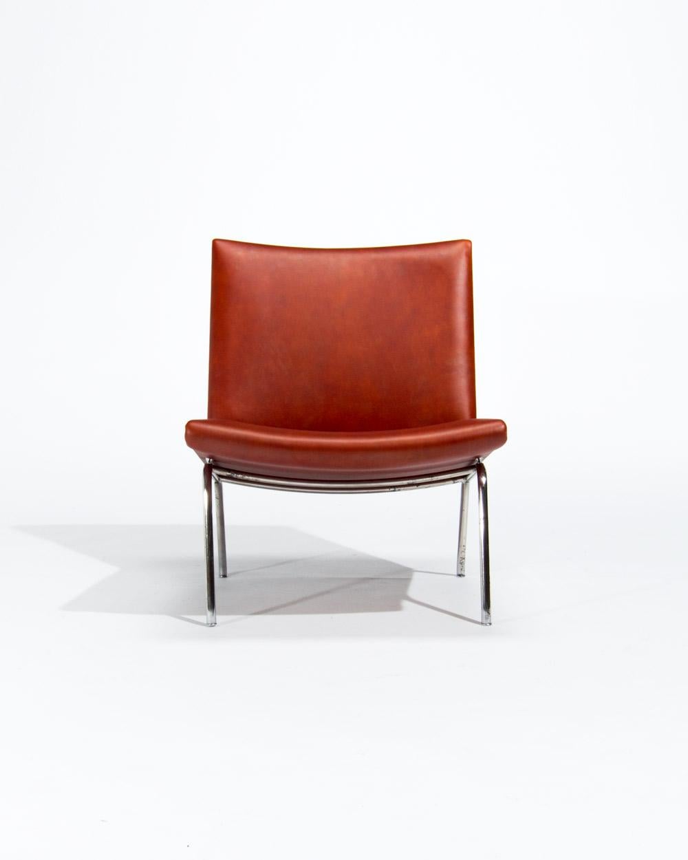Mid-Century Modern Danish Lounge Chair The Airport Chair by Hans Wegner, 1950’s For Sale