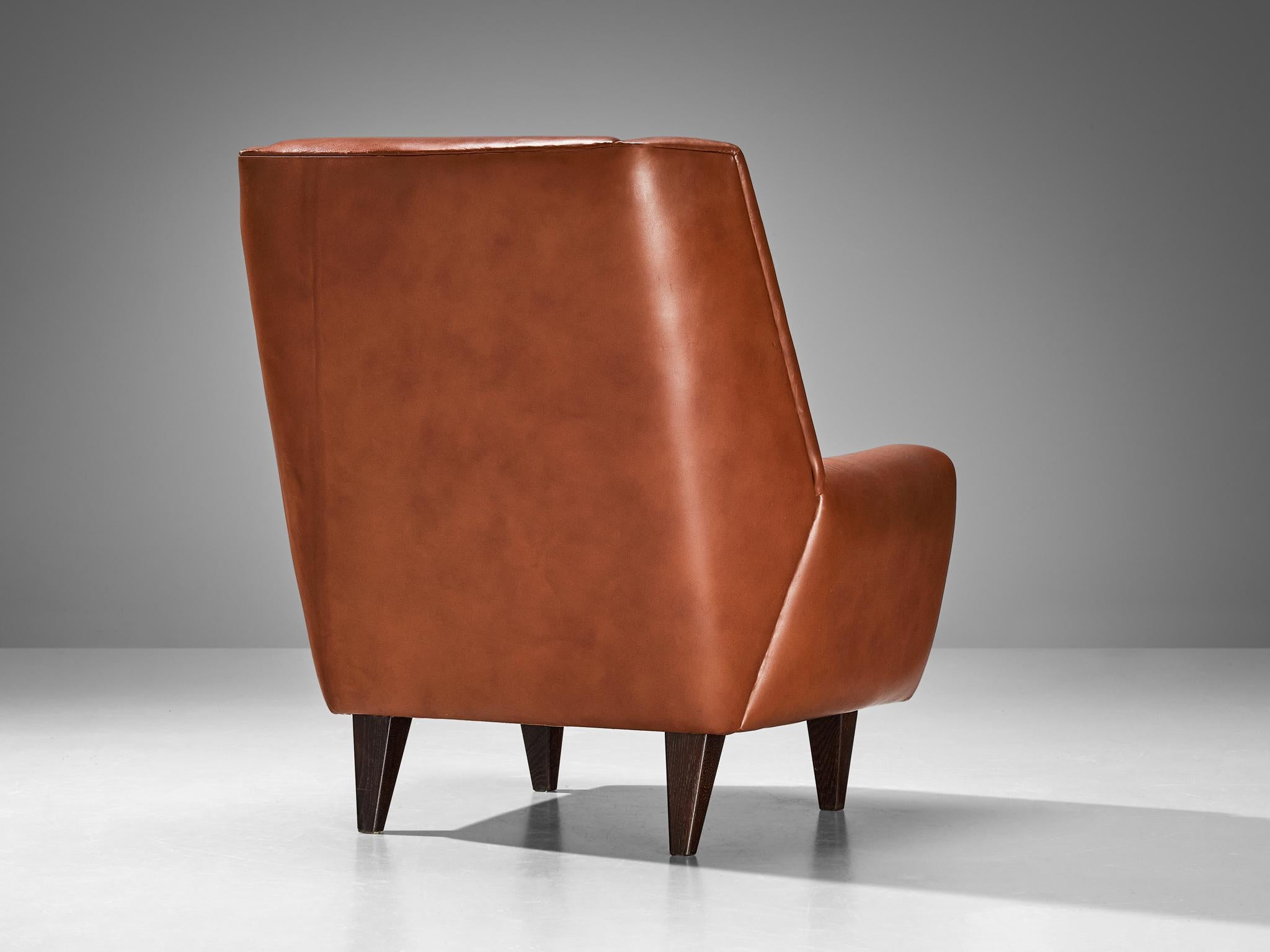 scandinavian chair leather