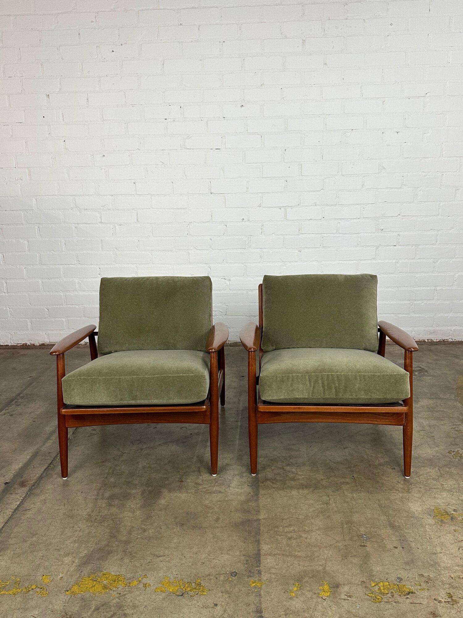 American Danish Lounge Chairs by Morredi, Sold Seperately