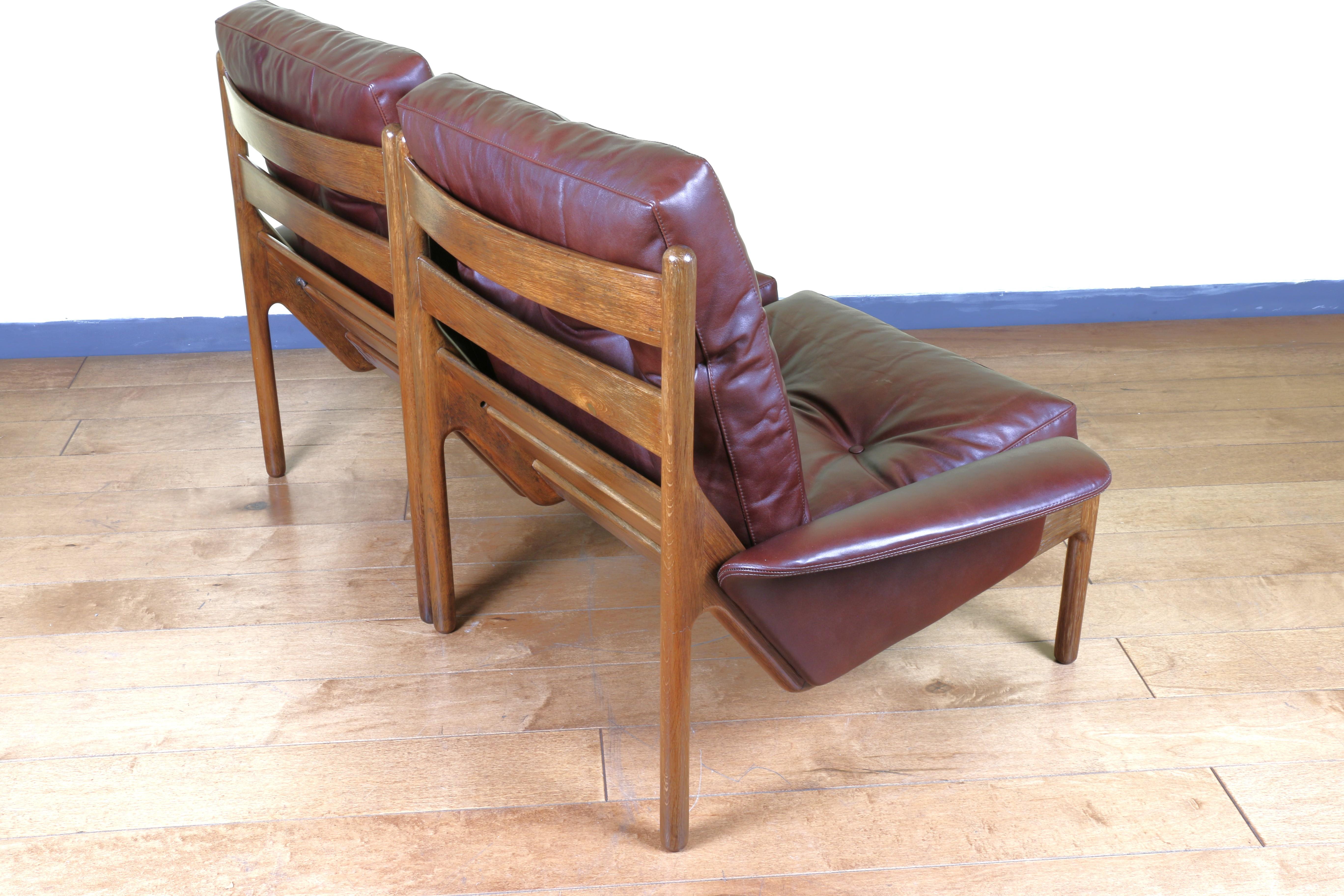 Danish Lounge Chairs by Neils Bach For Sale 1