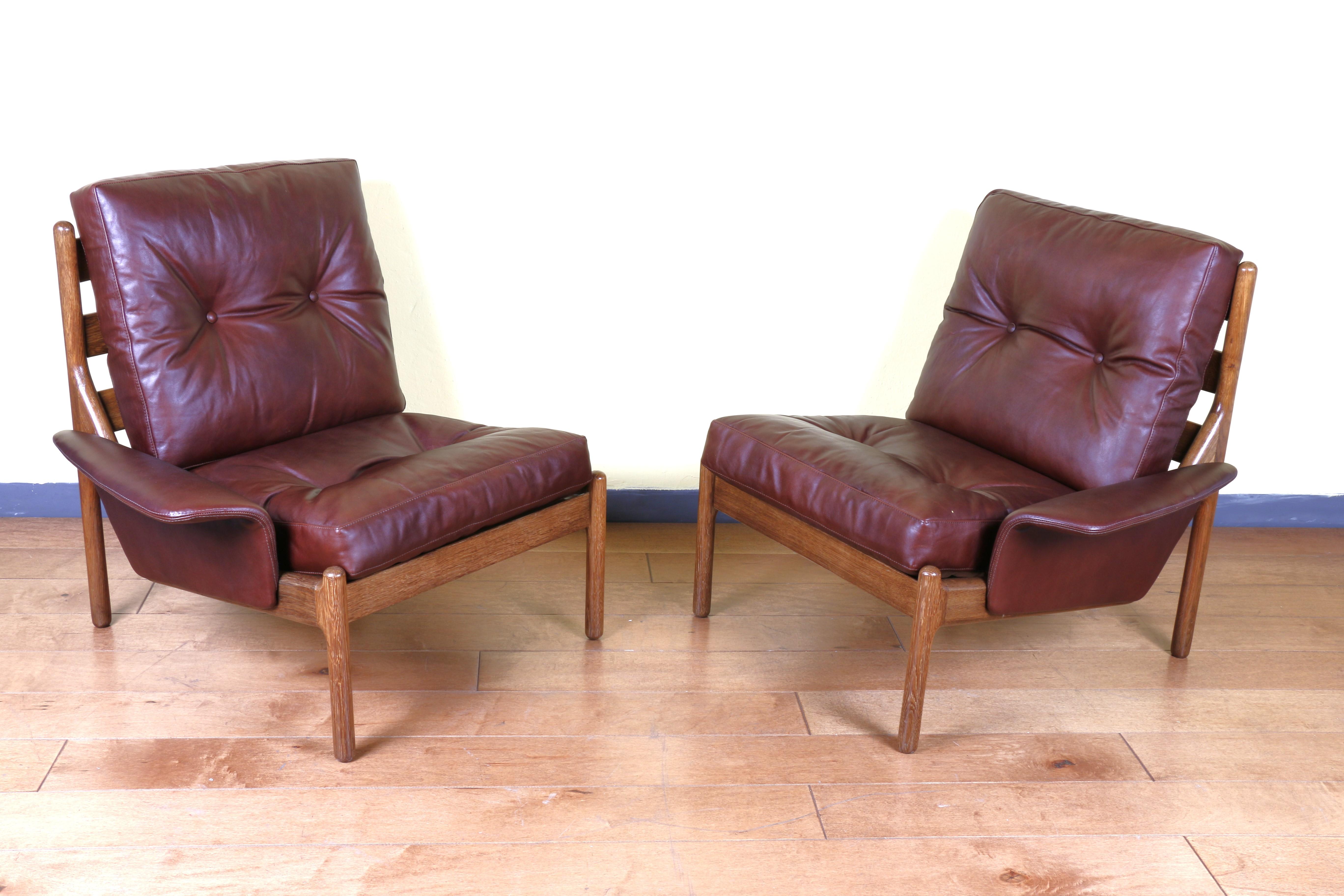 Unknown Danish Lounge Chairs by Neils Bach For Sale