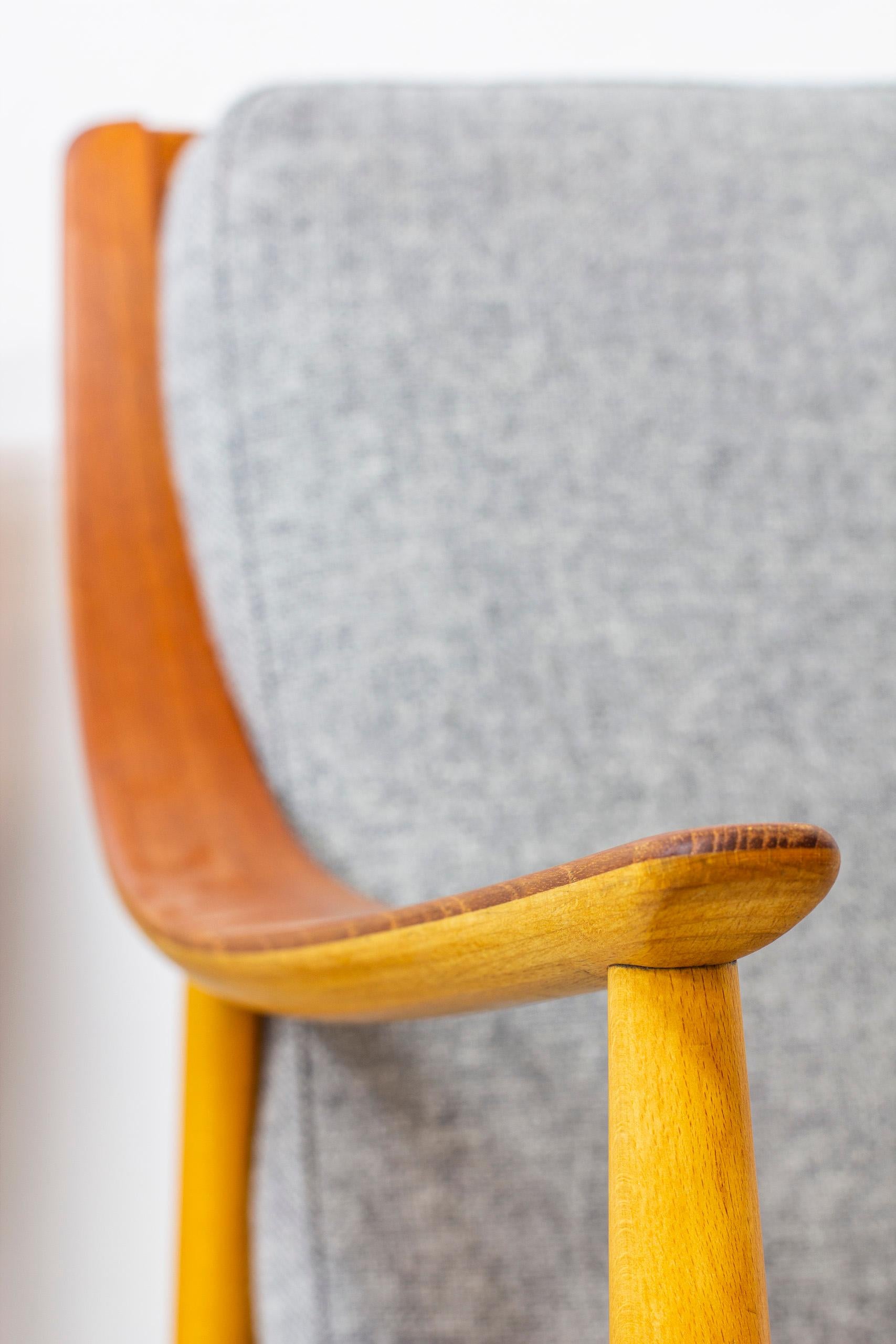 Wool Danish lounge chairs 