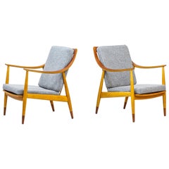 Danish lounge chairs "FD 145" by Peter Hvidt & Orla Mølgaard-Nielsen
