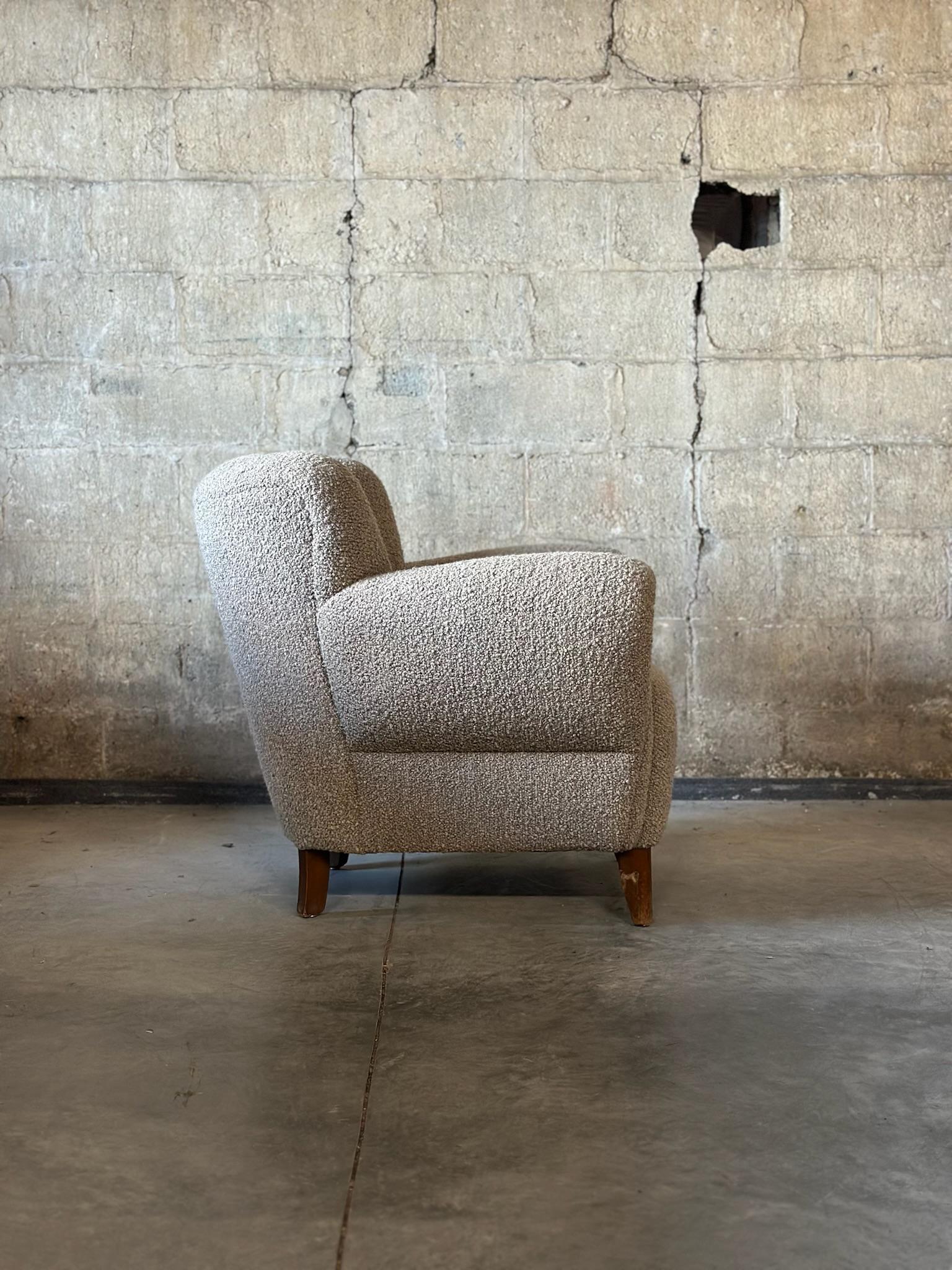 Sillones daneses en Boucle Pierre Frey en Bueno estado para la venta en Hudson, NY