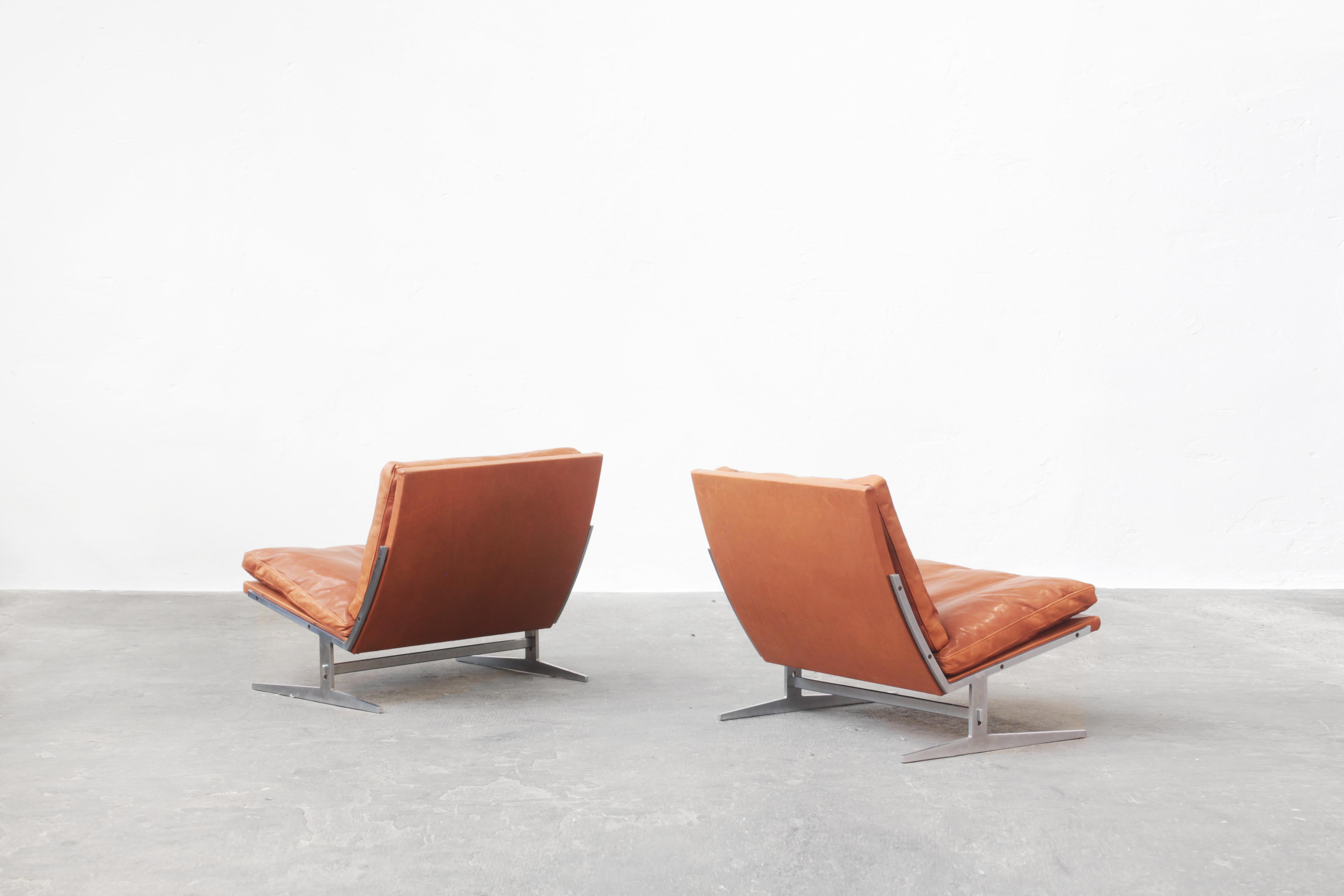 Danish Lounge Chairs Mod. BO-561 by Preben Fabricius & Jorgen Kastholm, 1963 In Excellent Condition In Berlin, DE