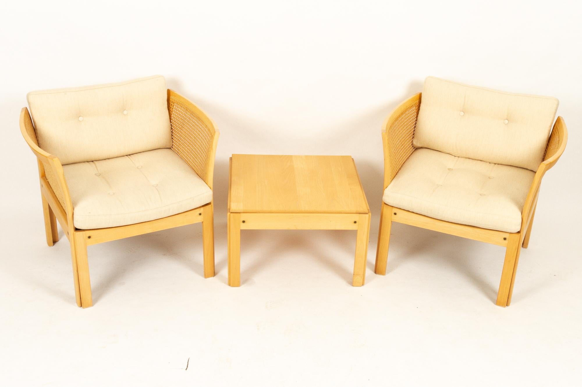 Scandinavian Modern Danish Lounge Set Plexus by Illum Wikkelsø for CFC, 1980s