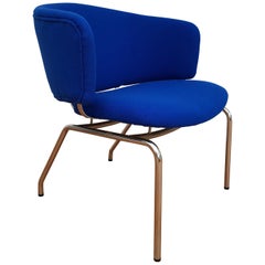 Used Danish Loungechair, 1970s, Kvadrat Wool by Nina Koppel, Completely Restored