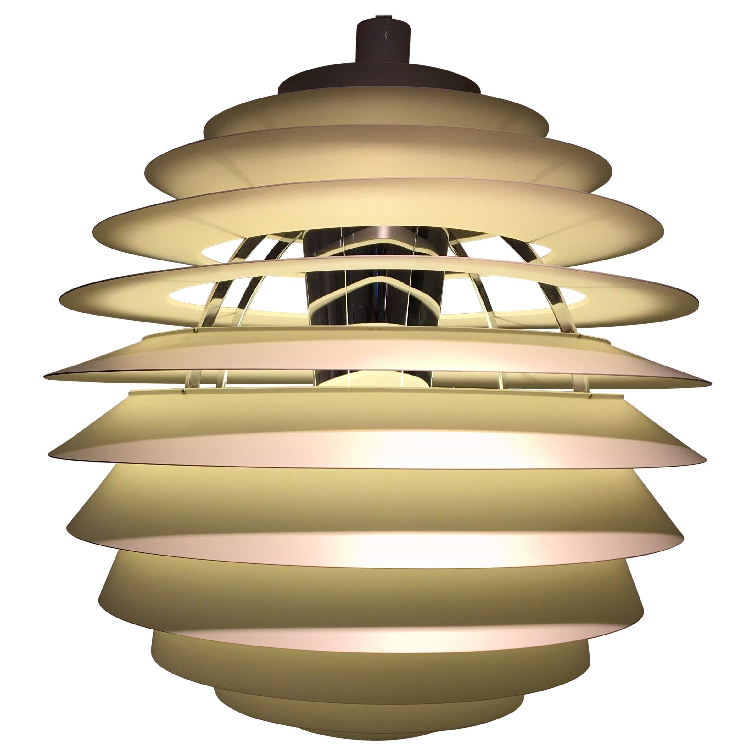 Danish Louvre Lamp Designet by Poul Henningsen For Sale