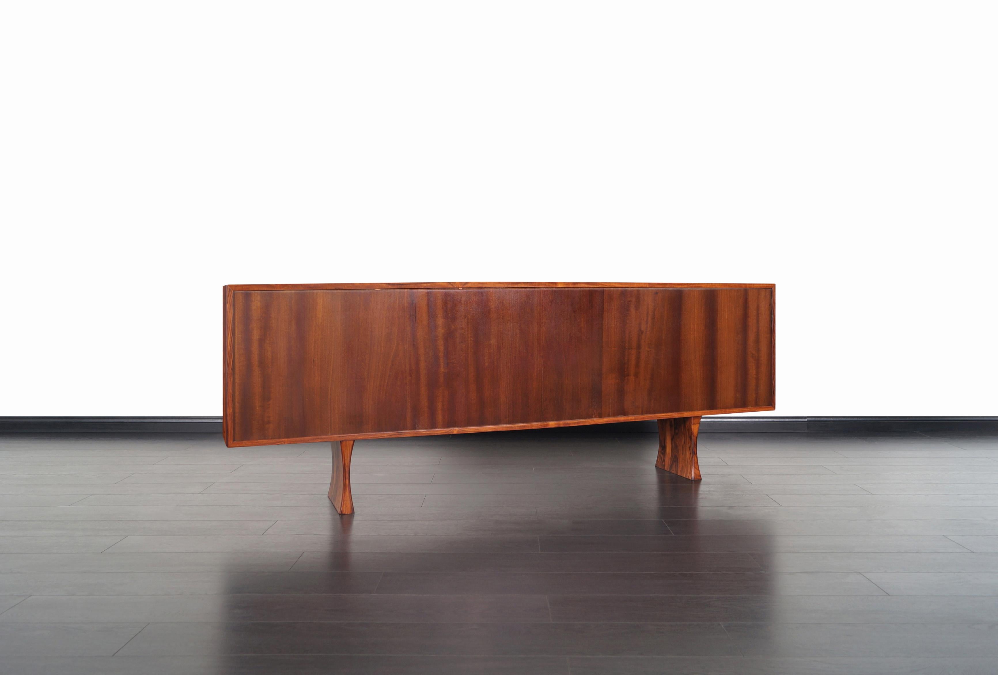 Danish Low Profile Rosewood Bookcase by Bernhard Pederson 4