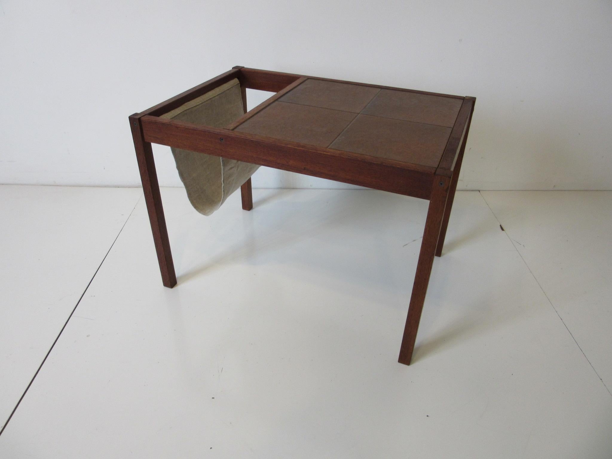 Danish Magazine Rack or Side Table in the Style of BRDRK Furbo In Good Condition In Cincinnati, OH