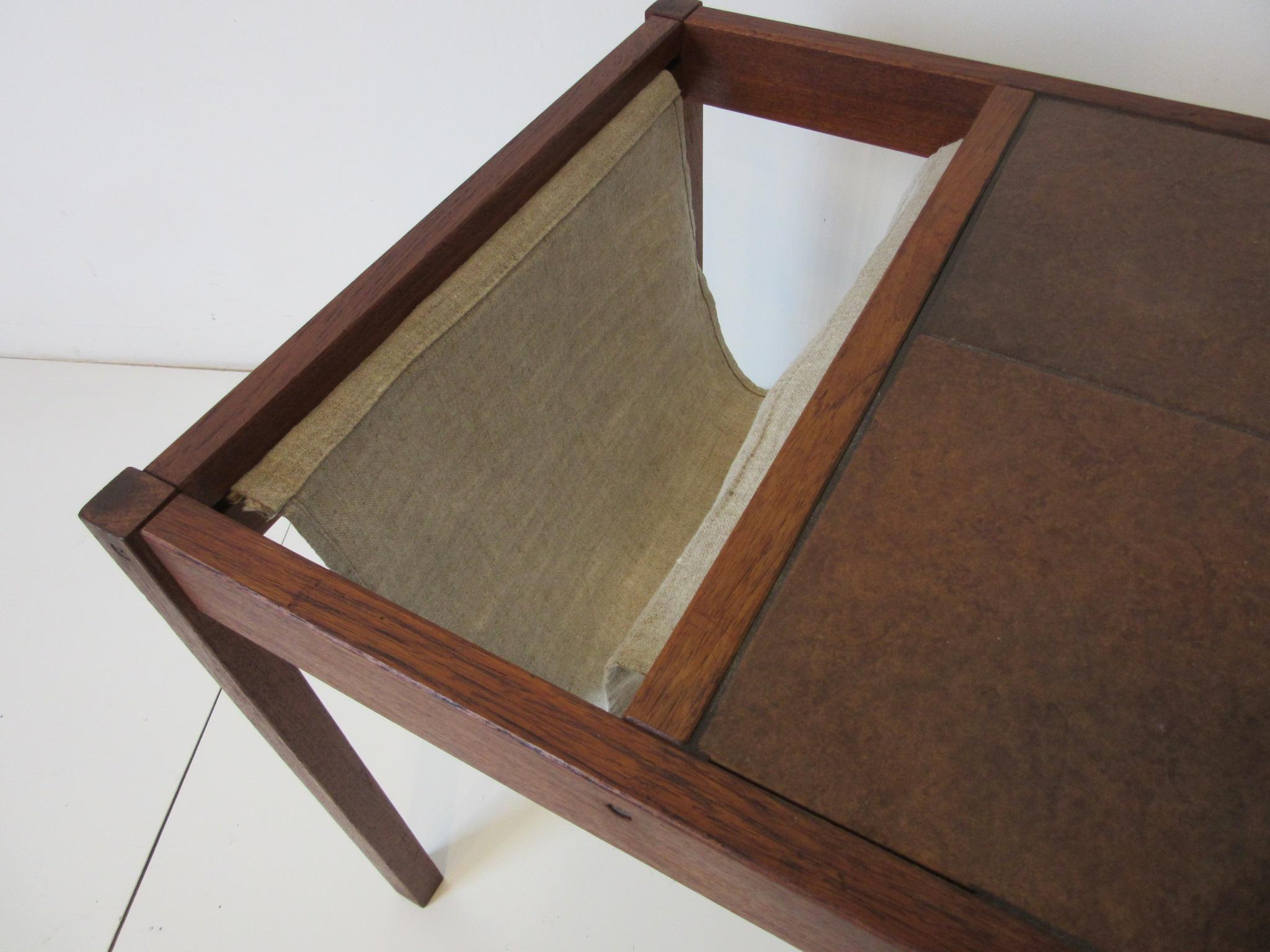 Danish Magazine Rack or Side Table in the Style of BRDRK Furbo 1