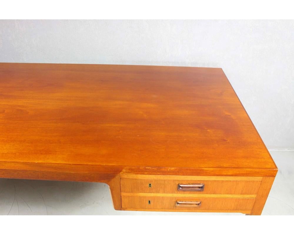 20th Century Danish Mahogany Desk by Ejner Larsen and Aksel Bender Madsen for Willy Beck