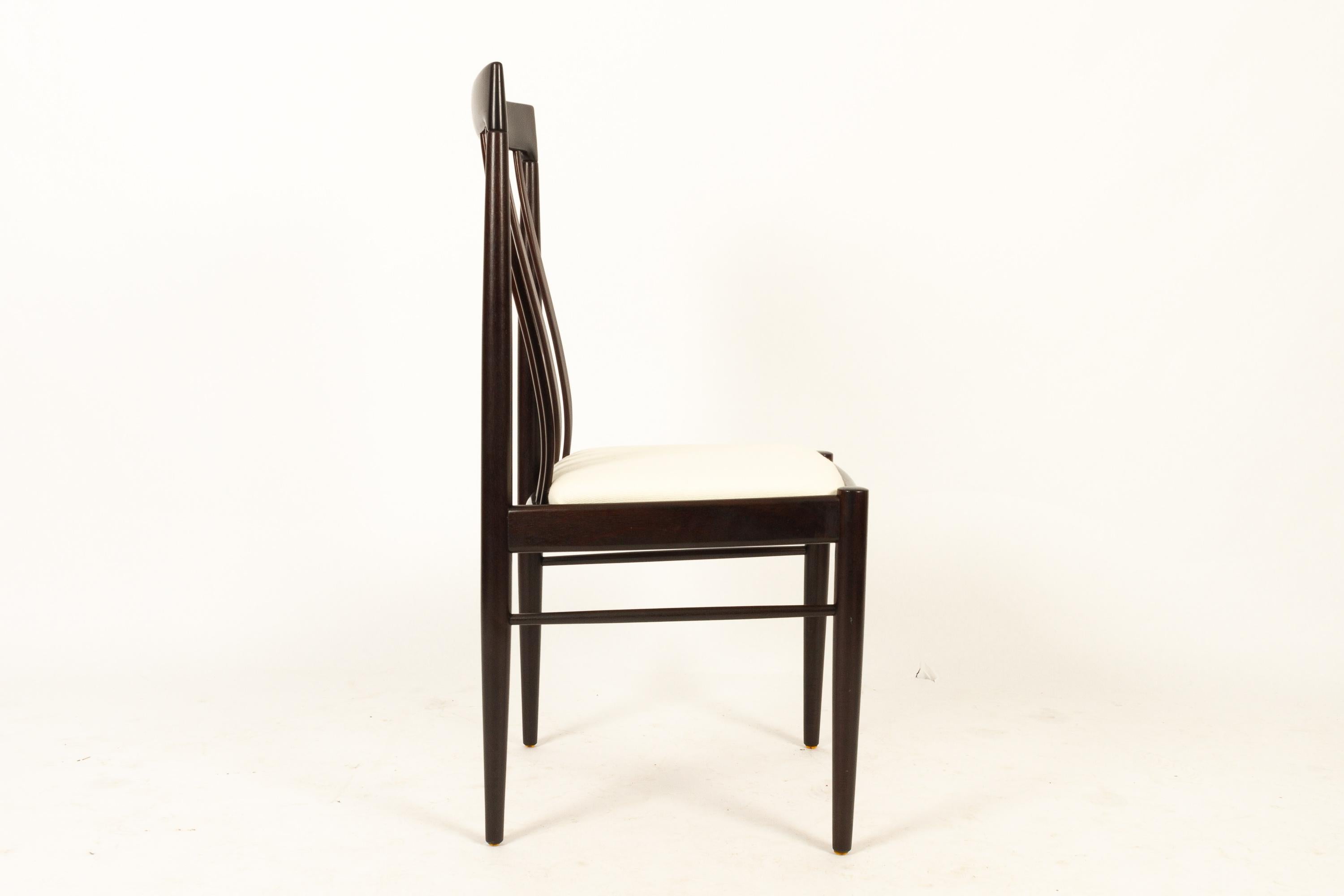 Danish Mahogany Dining Chairs by H. W. Klein for Bramin 1970s Set of 6 5
