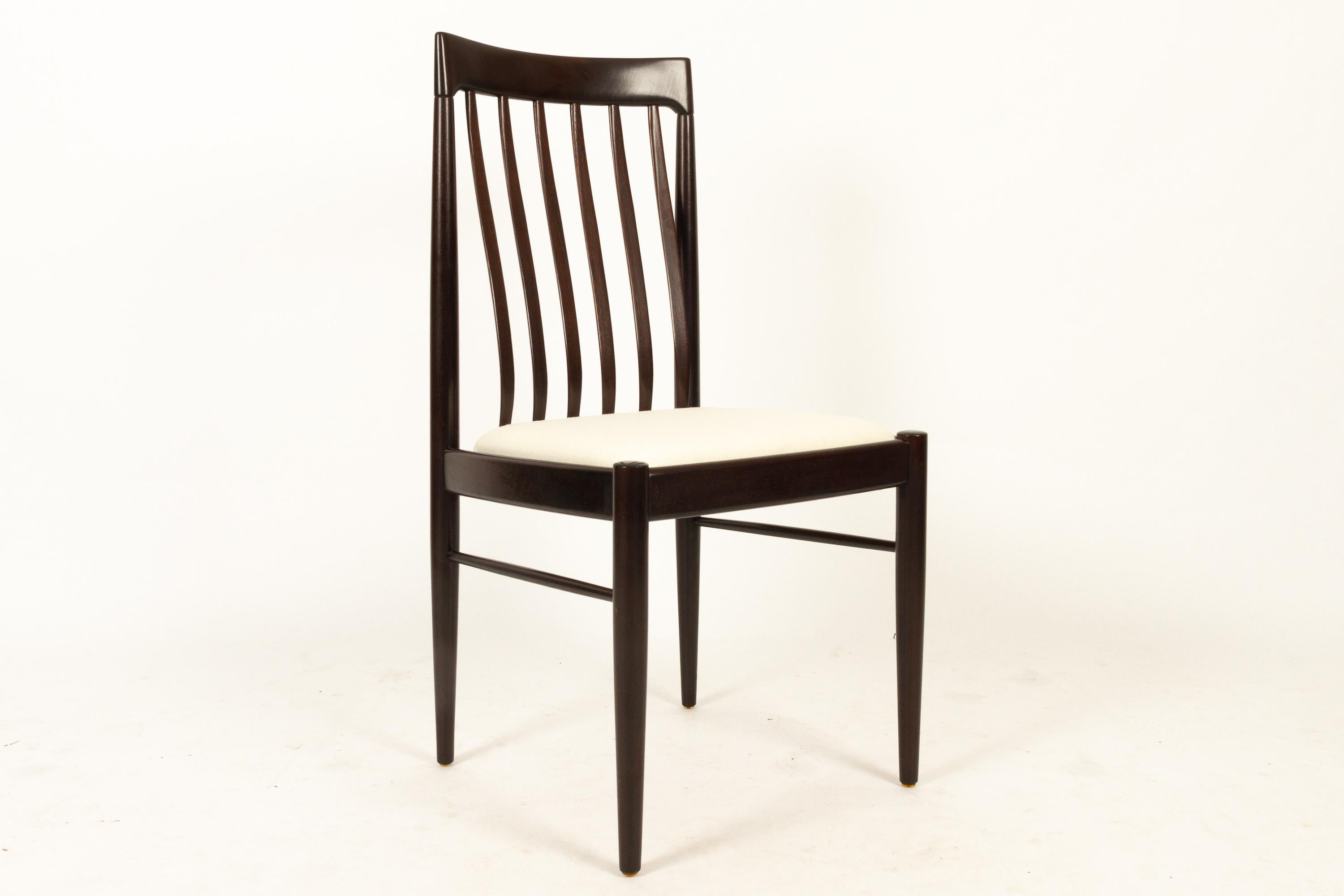 Danish Mahogany Dining Chairs by H. W. Klein for Bramin 1970s Set of 6 6