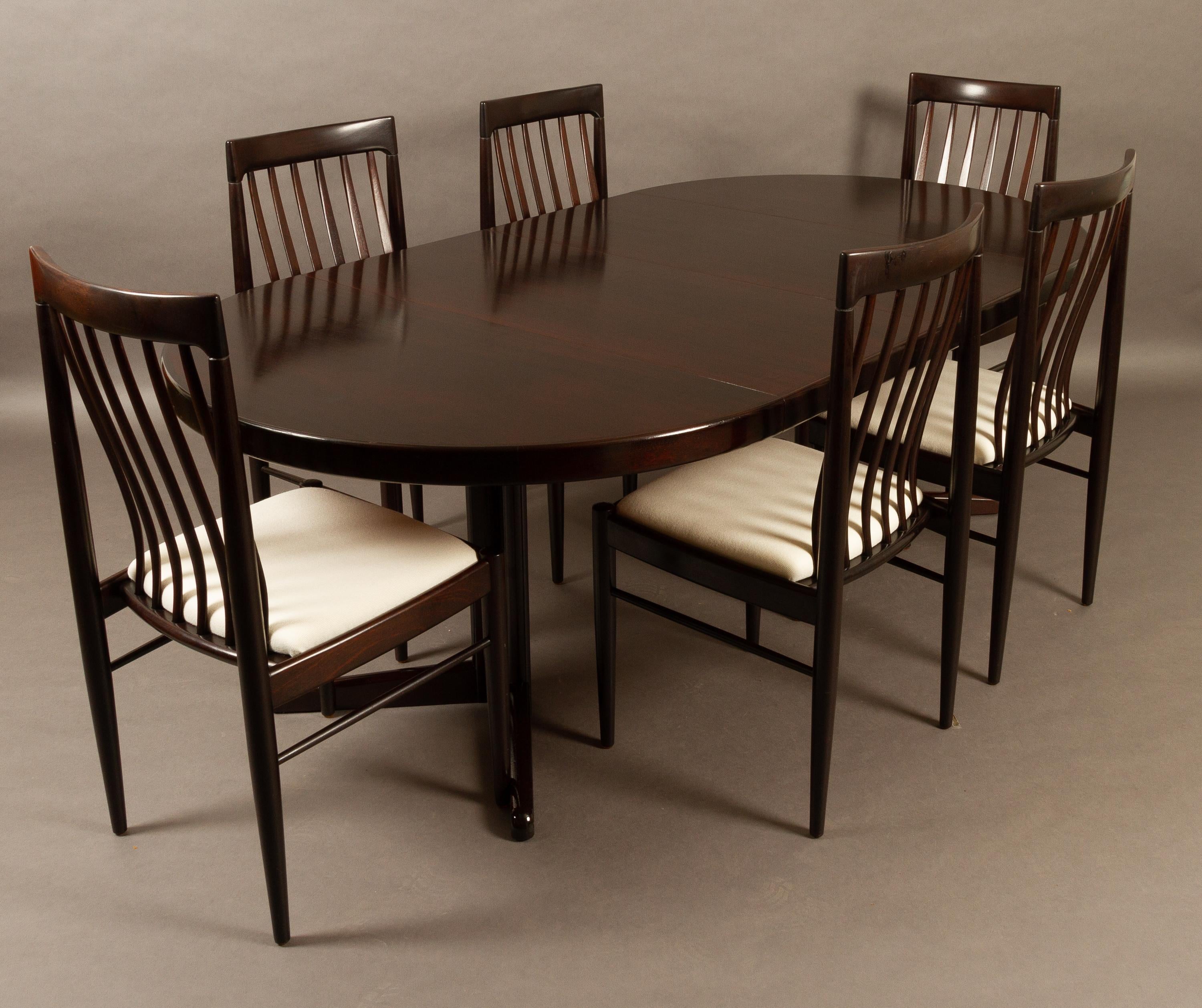 Danish Mahogany Dining Chairs by H. W. Klein for Bramin 1970s Set of 6 15