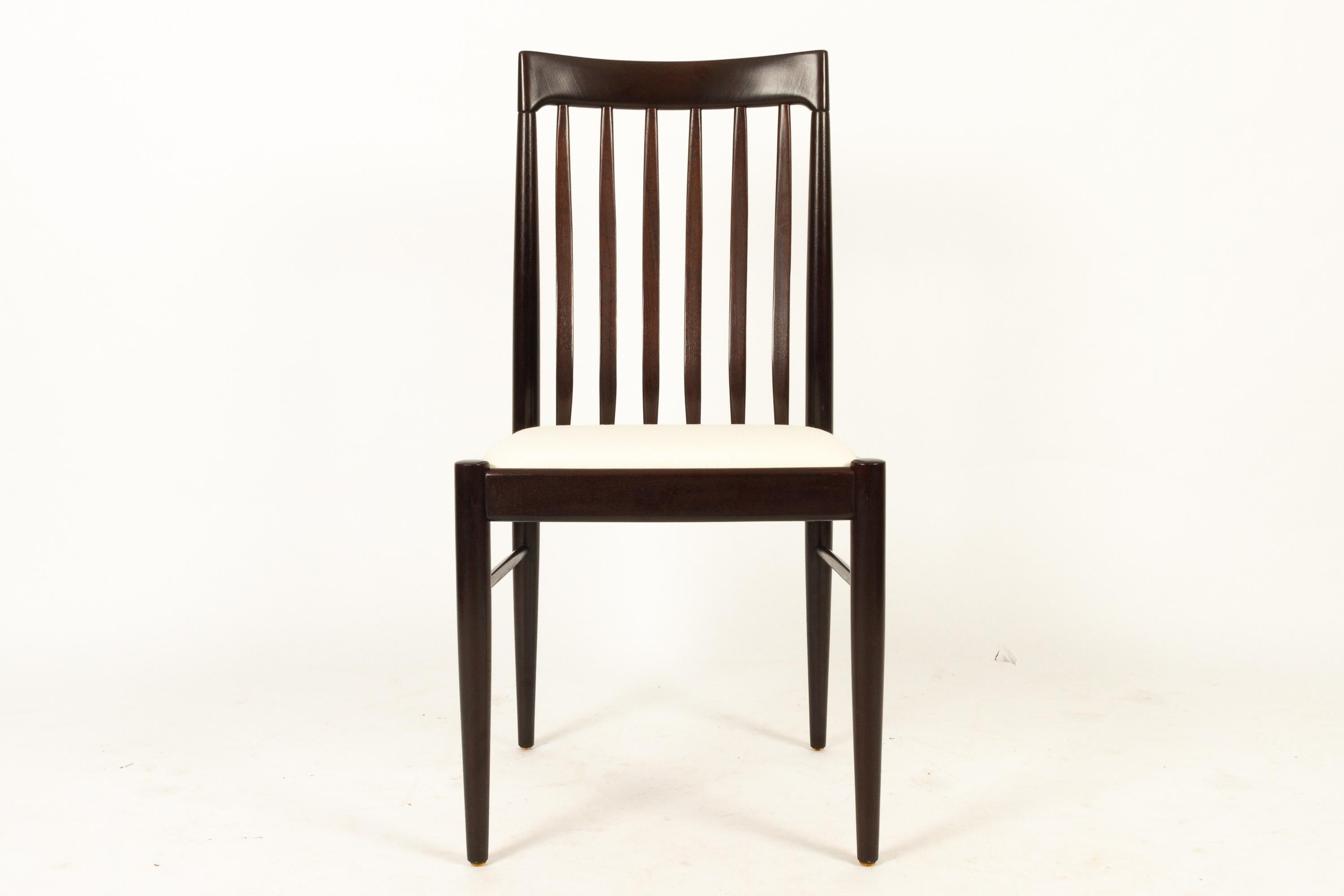 Danish Mahogany Dining Chairs by H. W. Klein for Bramin 1970s Set of 6 In Good Condition In Asaa, DK