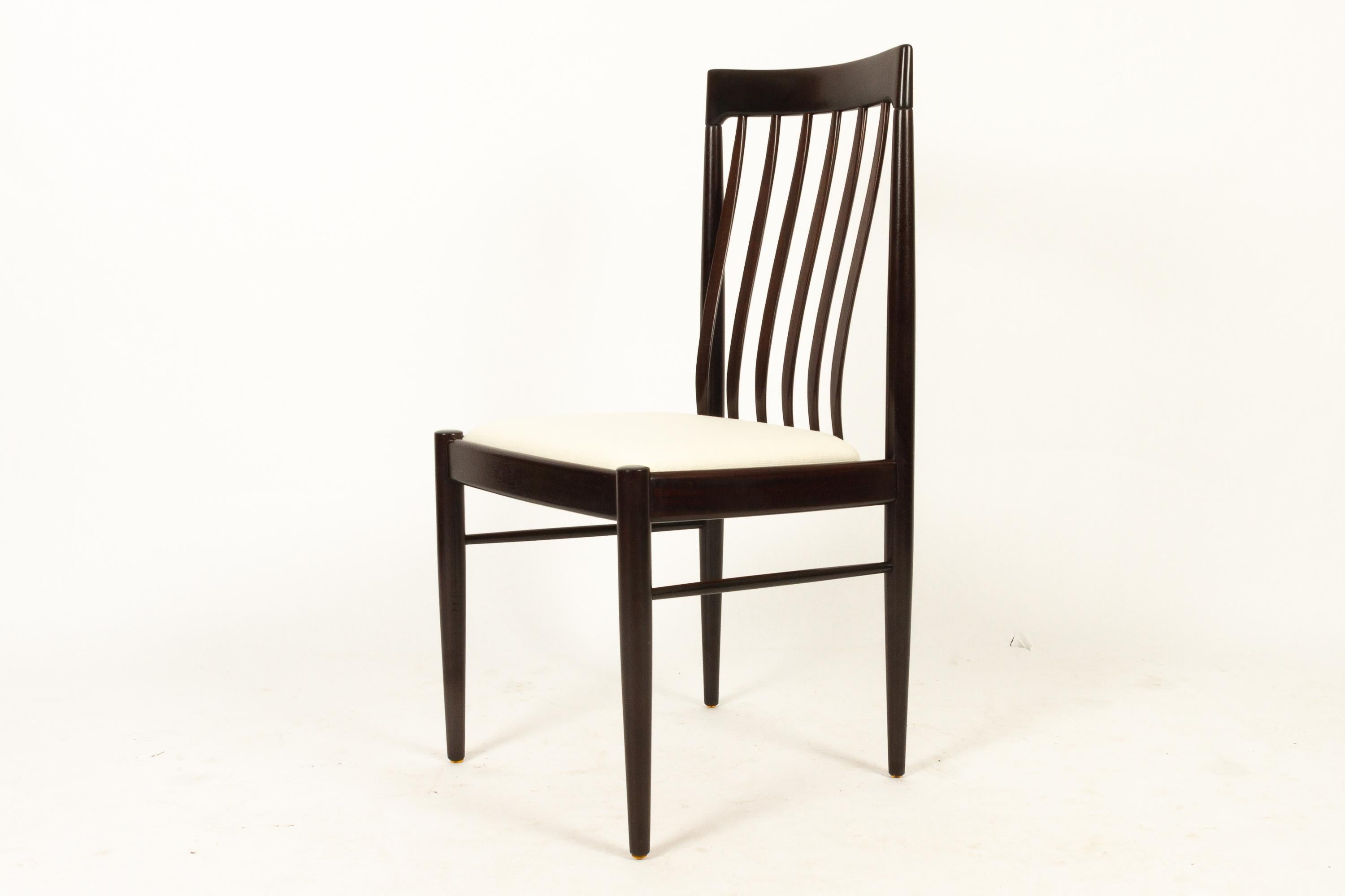 Late 20th Century Danish Mahogany Dining Chairs by H. W. Klein for Bramin 1970s Set of 6