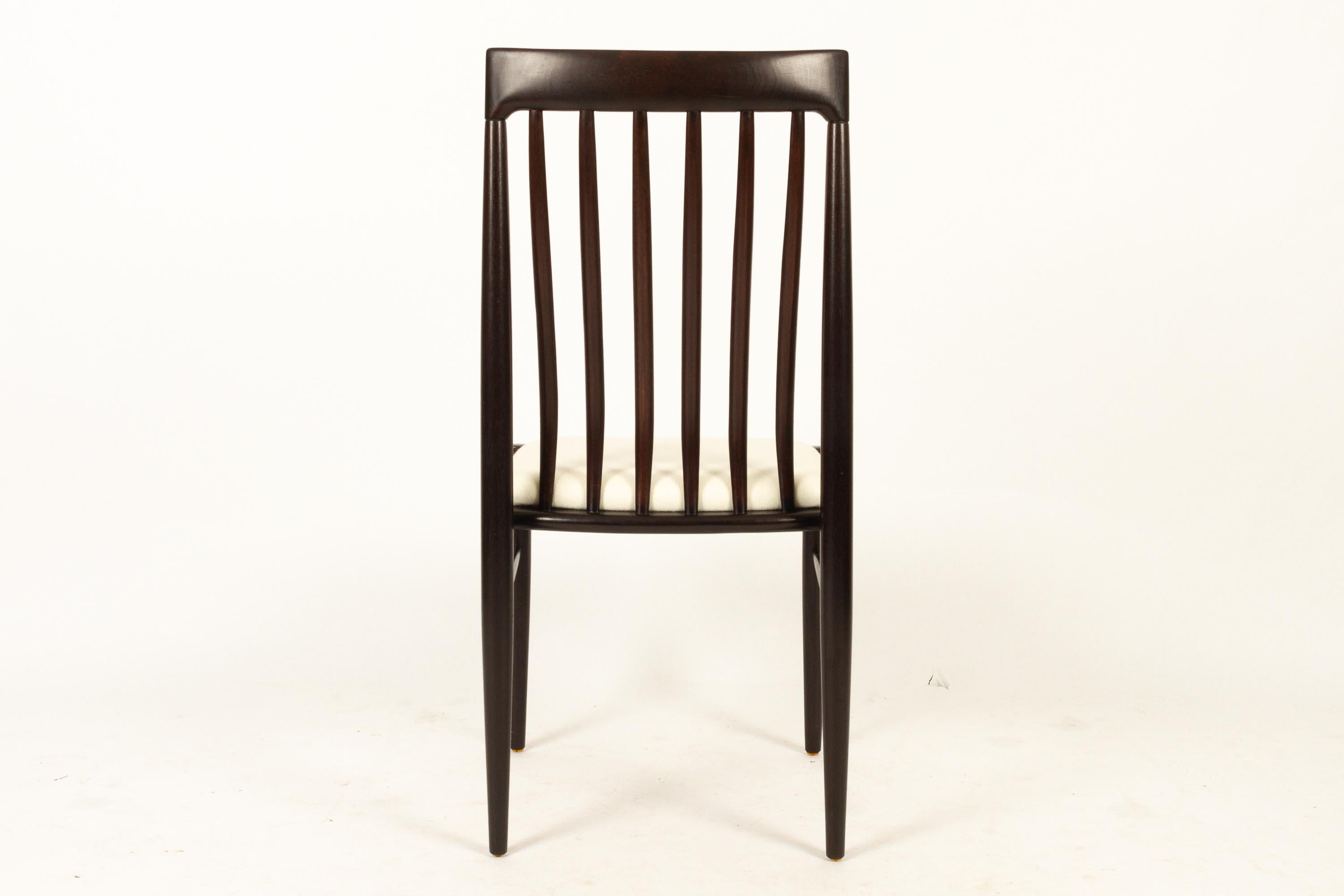 Danish Mahogany Dining Chairs by H. W. Klein for Bramin 1970s Set of 6 3