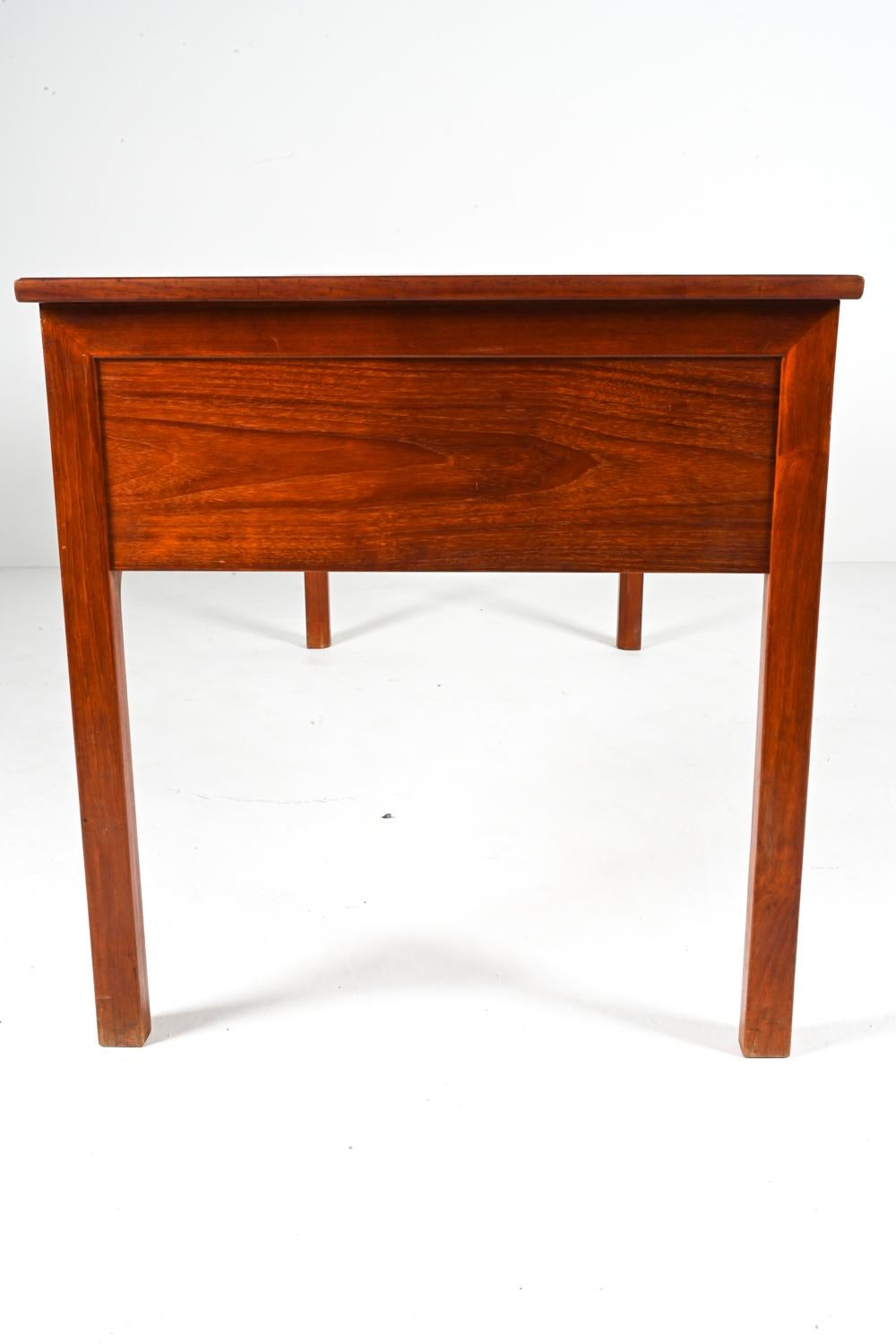 Danish Mahogany Executive Writing Desk by Ole Wanscher, c. 1950's For Sale 8