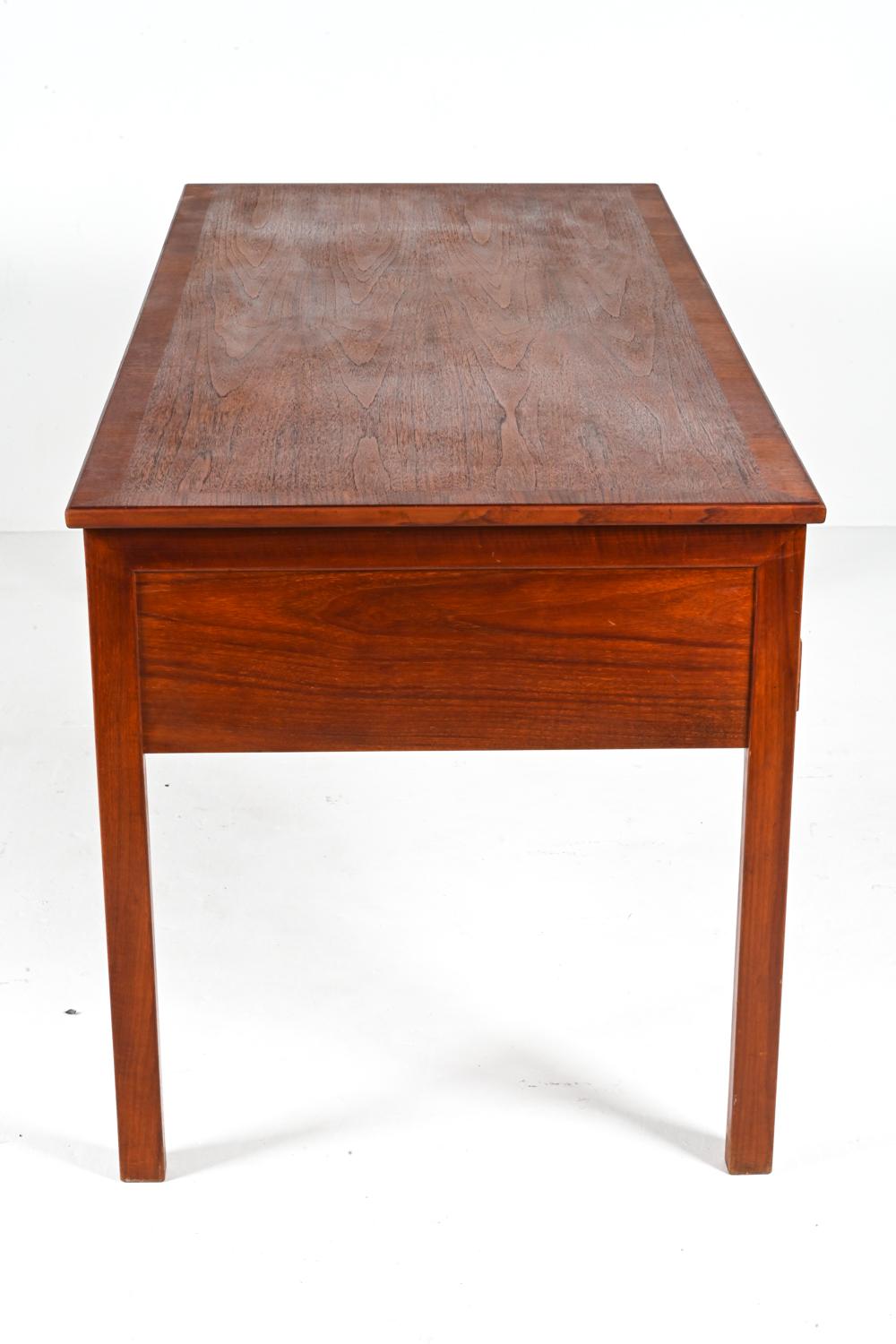 Danish Mahogany Executive Writing Desk by Ole Wanscher, c. 1950's For Sale 13