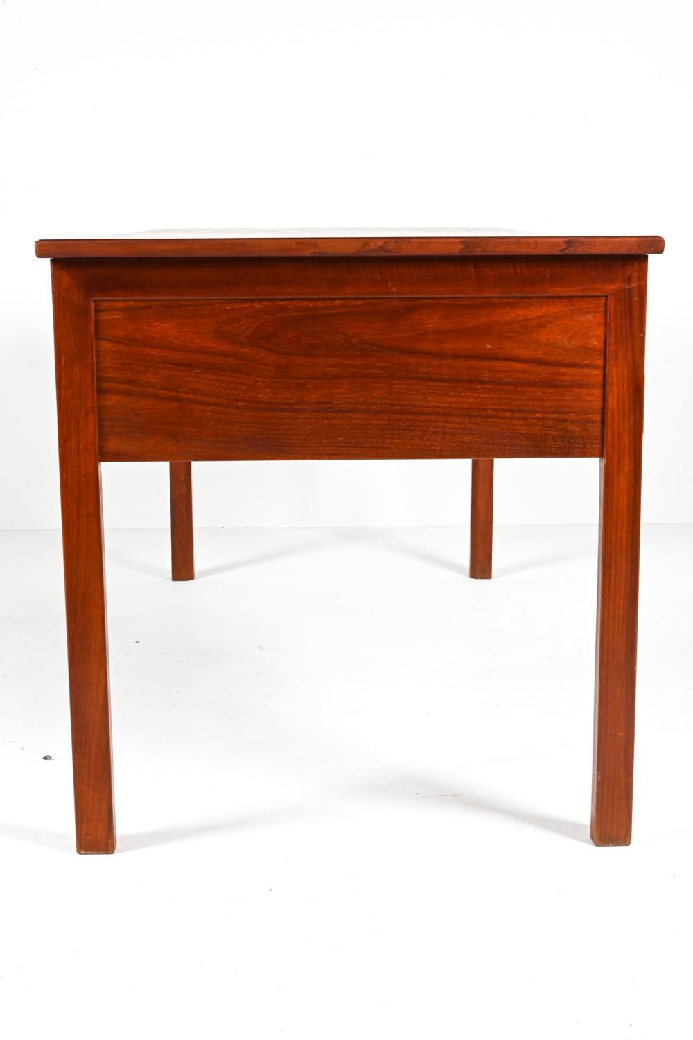 Danish Mahogany Executive Writing Desk by Ole Wanscher, c. 1950's For Sale 14