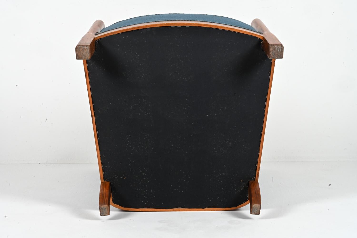 Danish Mahogany Wingback Easy Chair by Frits Henningsen, c. 1940's For Sale 11