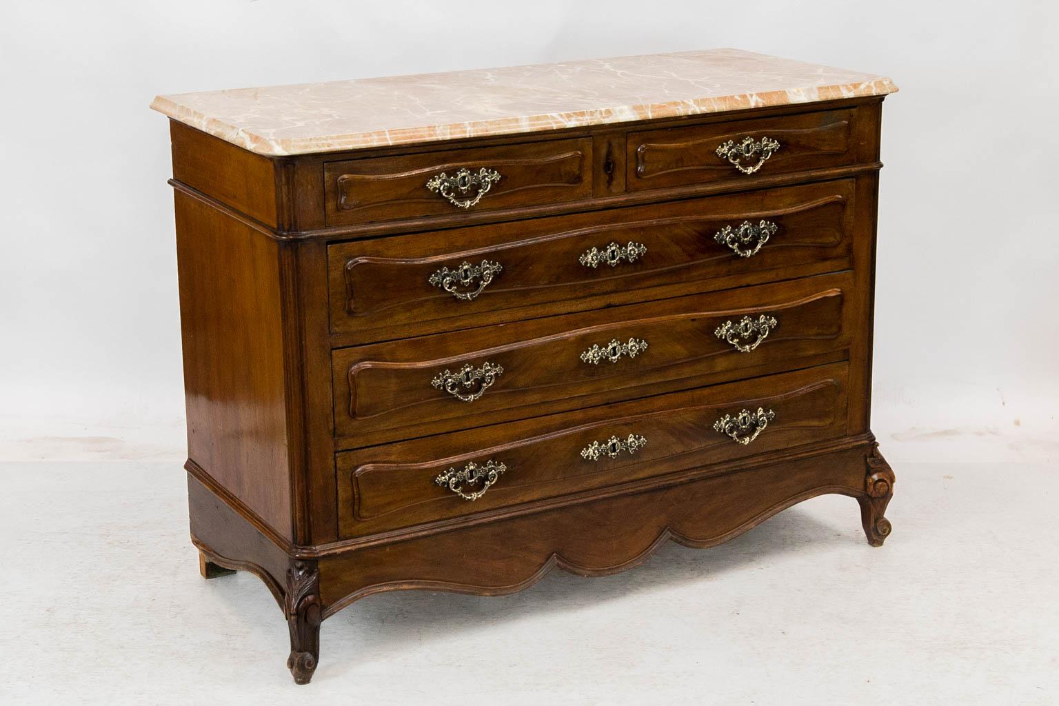 Danish Marble Top Chest For Sale 2