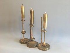 Danish Maritime Oil Lamps Made of Solid Brass by Ilse Ammonsen
