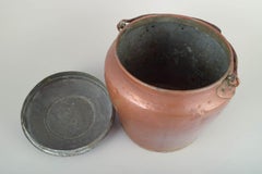 Danish maternity pail in copper. With lid and handle. 19th C.