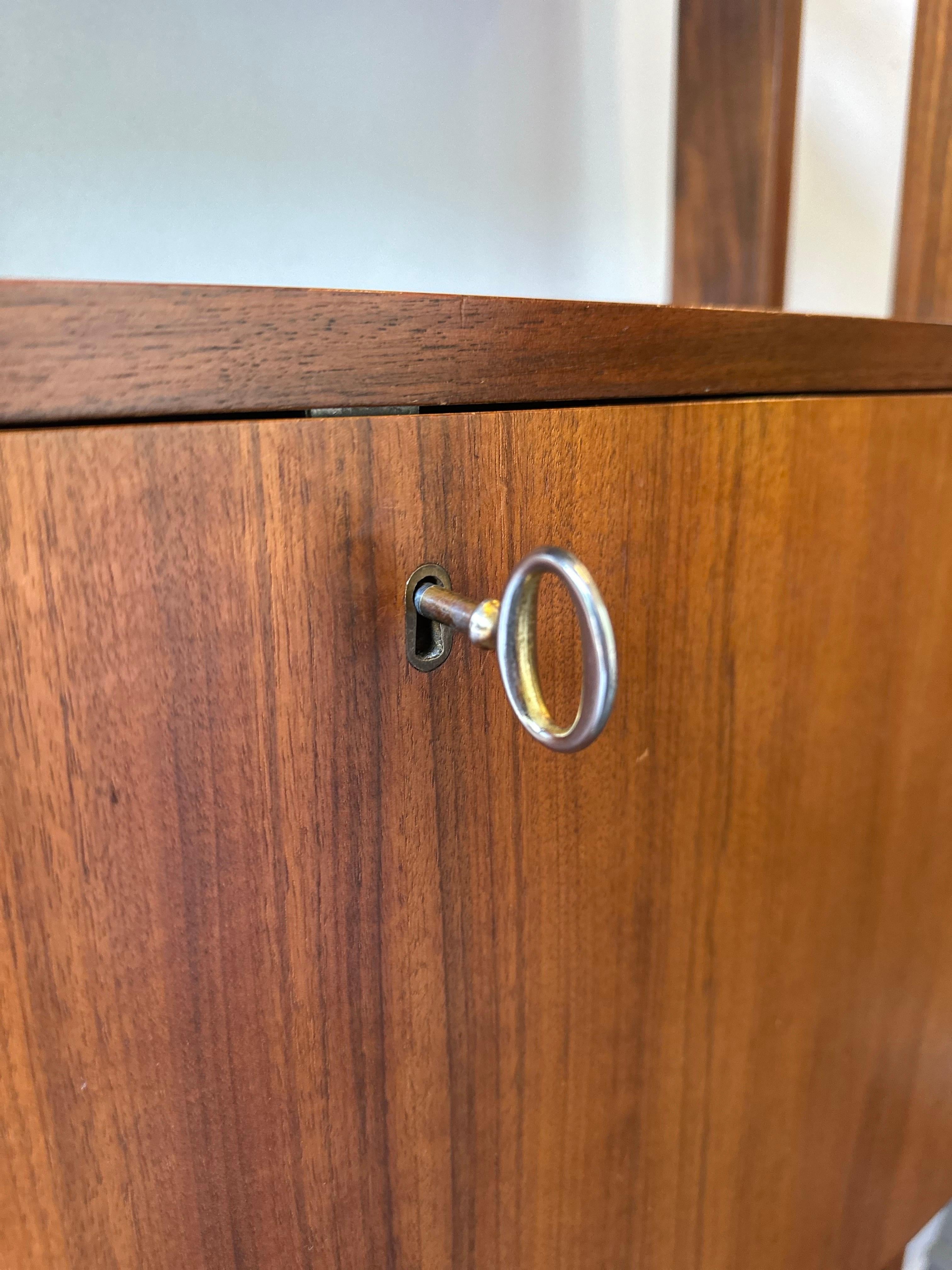 Late 20th Century Danish MCM free standing wall unit For Sale