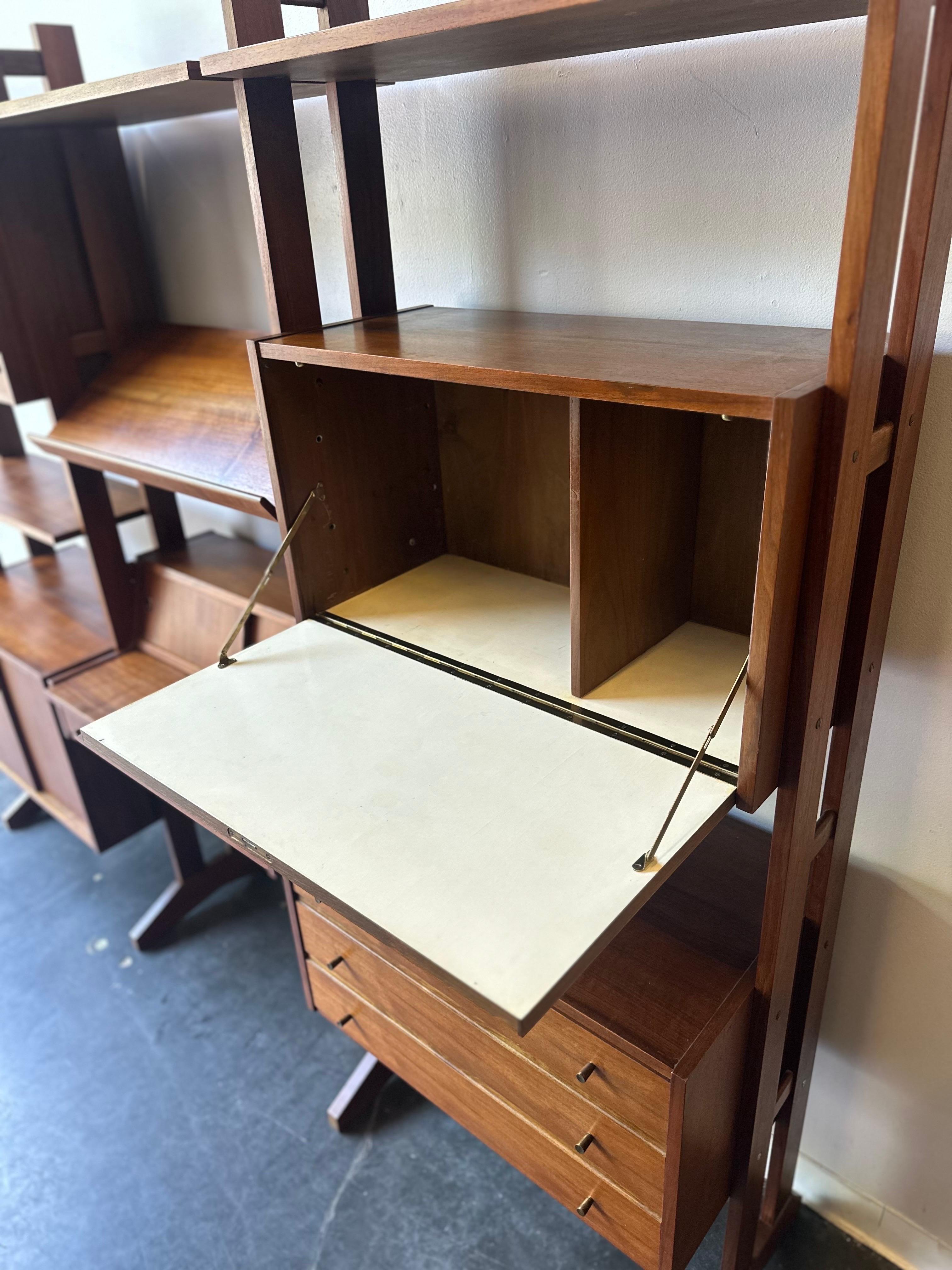 Danish MCM free standing wall unit For Sale 1
