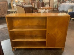 Danish MCM Narrow Bookshelf Cabinet