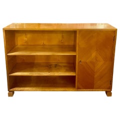 Danish MCM Narrow Bookshelf Cabinet