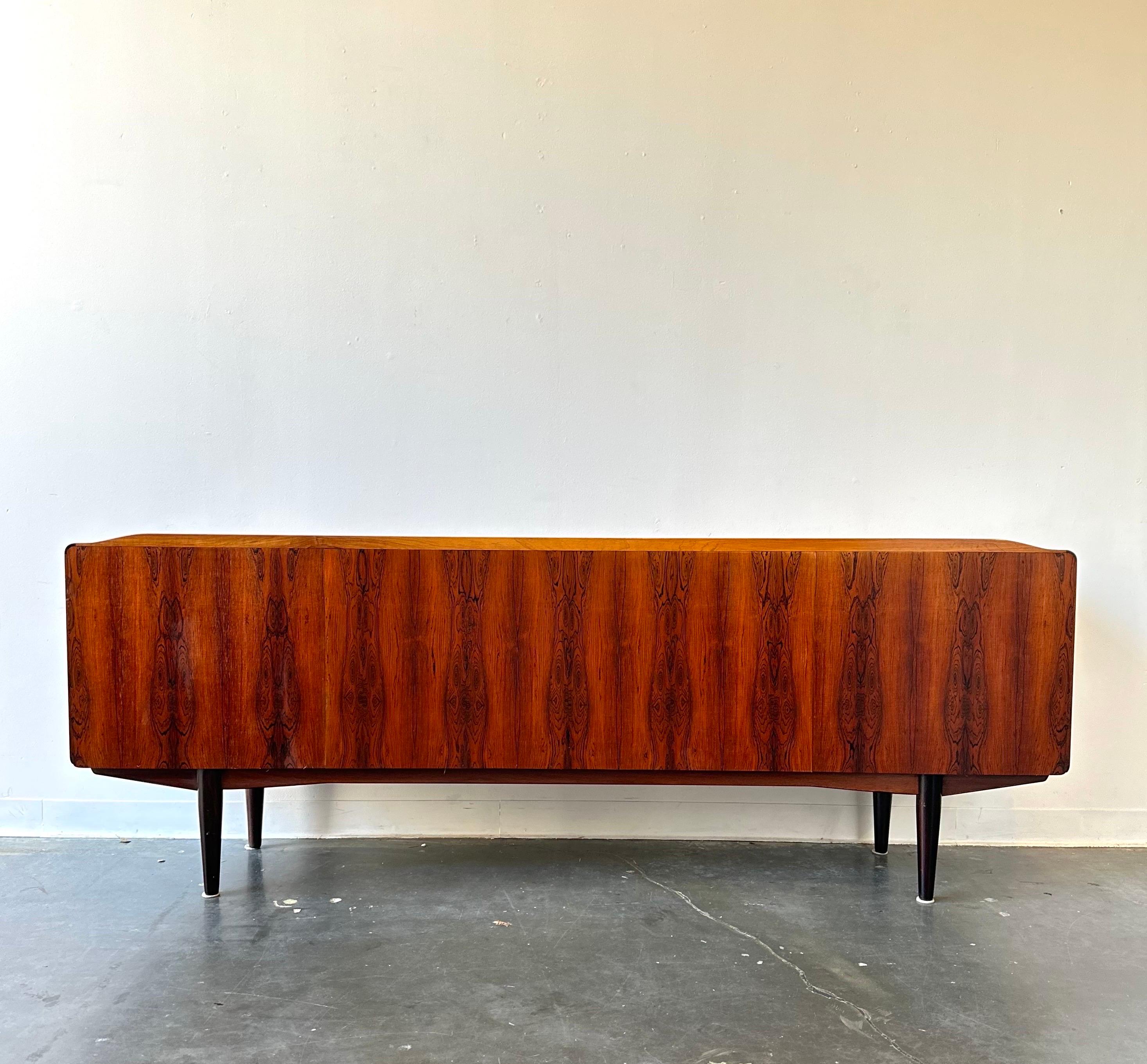 Danish mcm rosewood credenza sideboard by Alf Aarseth  5