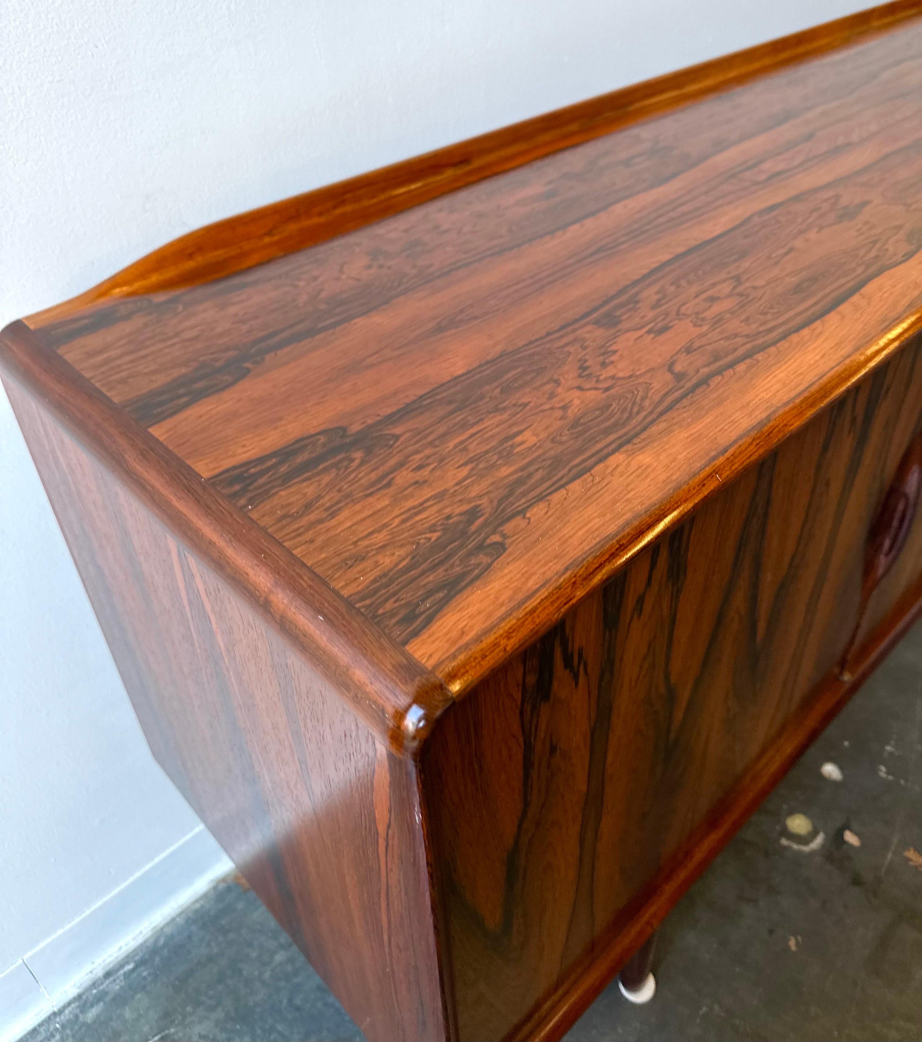 Danish mcm rosewood credenza sideboard by Alf Aarseth  6