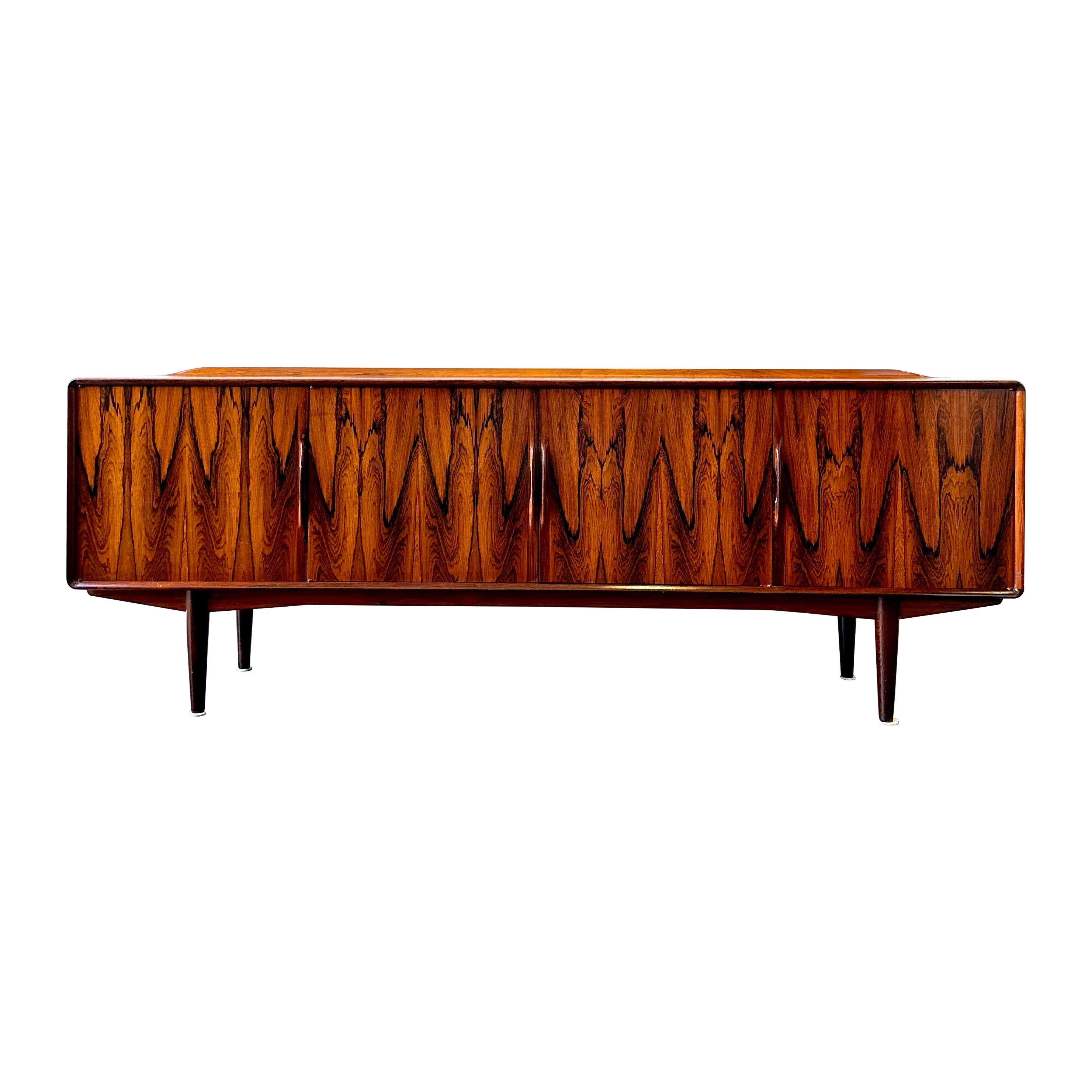 Danish mcm rosewood credenza sideboard by Alf Aarseth