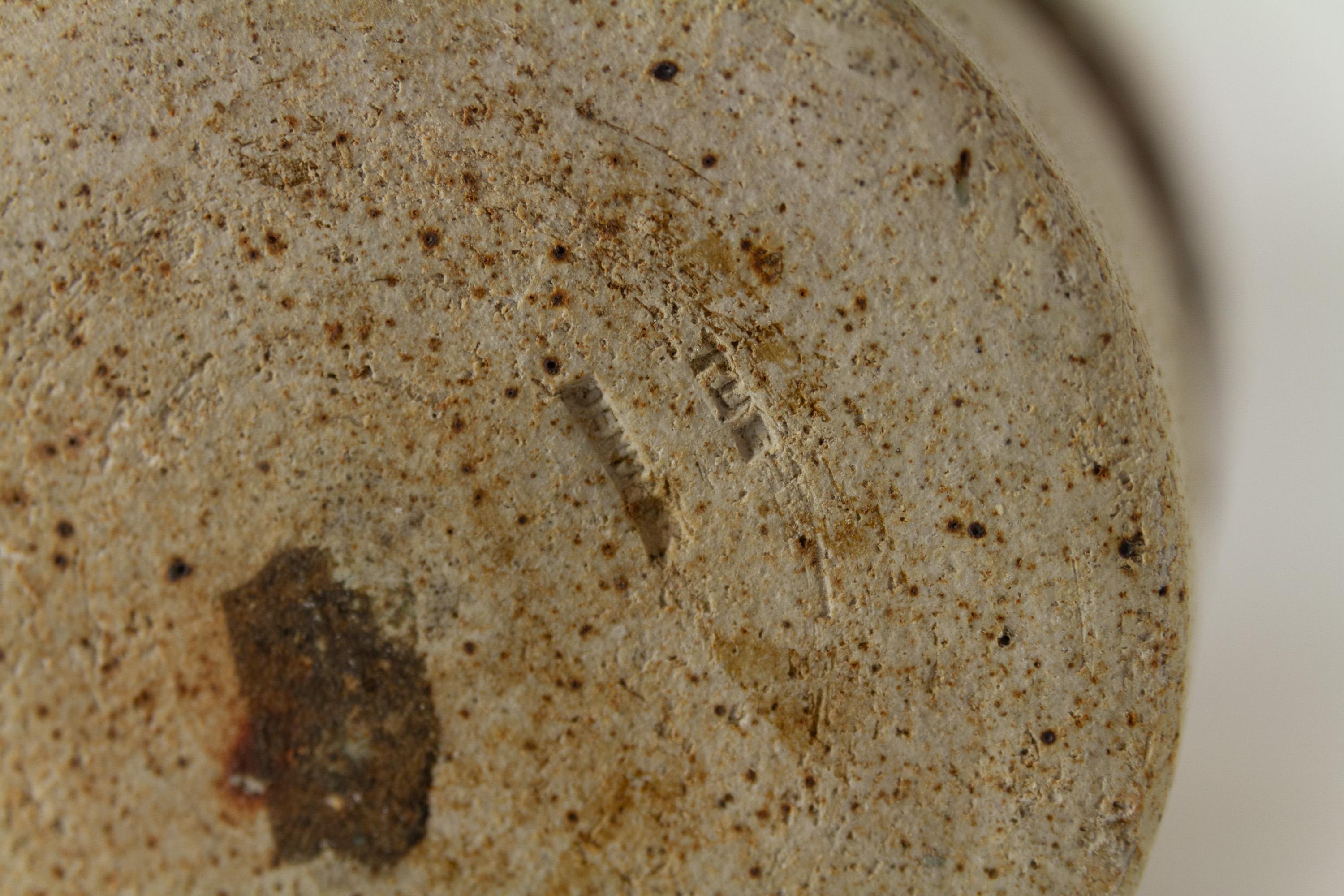 Metà XX secolo Vaso in gres danese MCM di Tue Poulsen, anni '60. in vendita